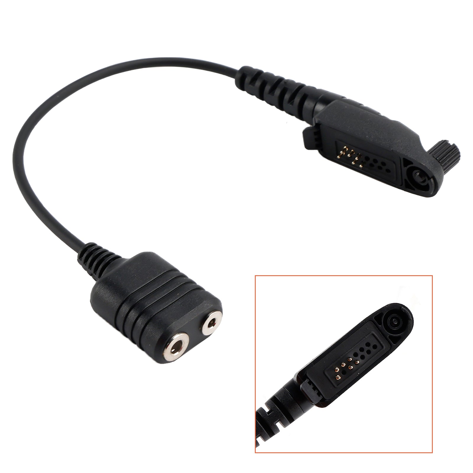 K Interface Headset Port Converter Cable for GP328plus GP338plus GP344 GP388