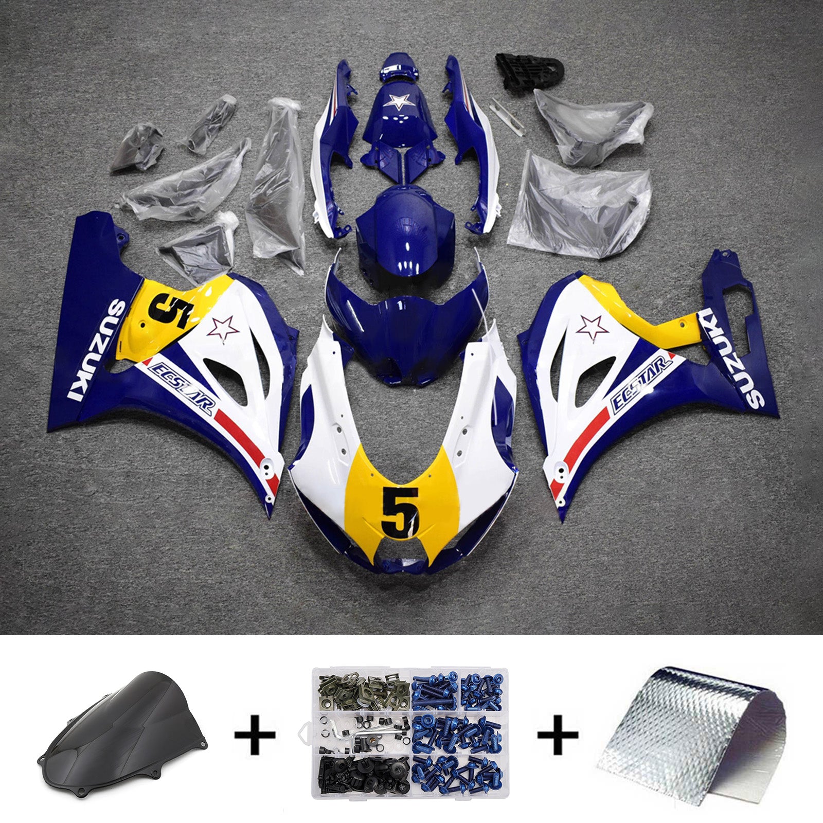 Injection Fairing Kit Bodywork Plastic ABS For Suzuki GSXR1000 2017-2025 K17