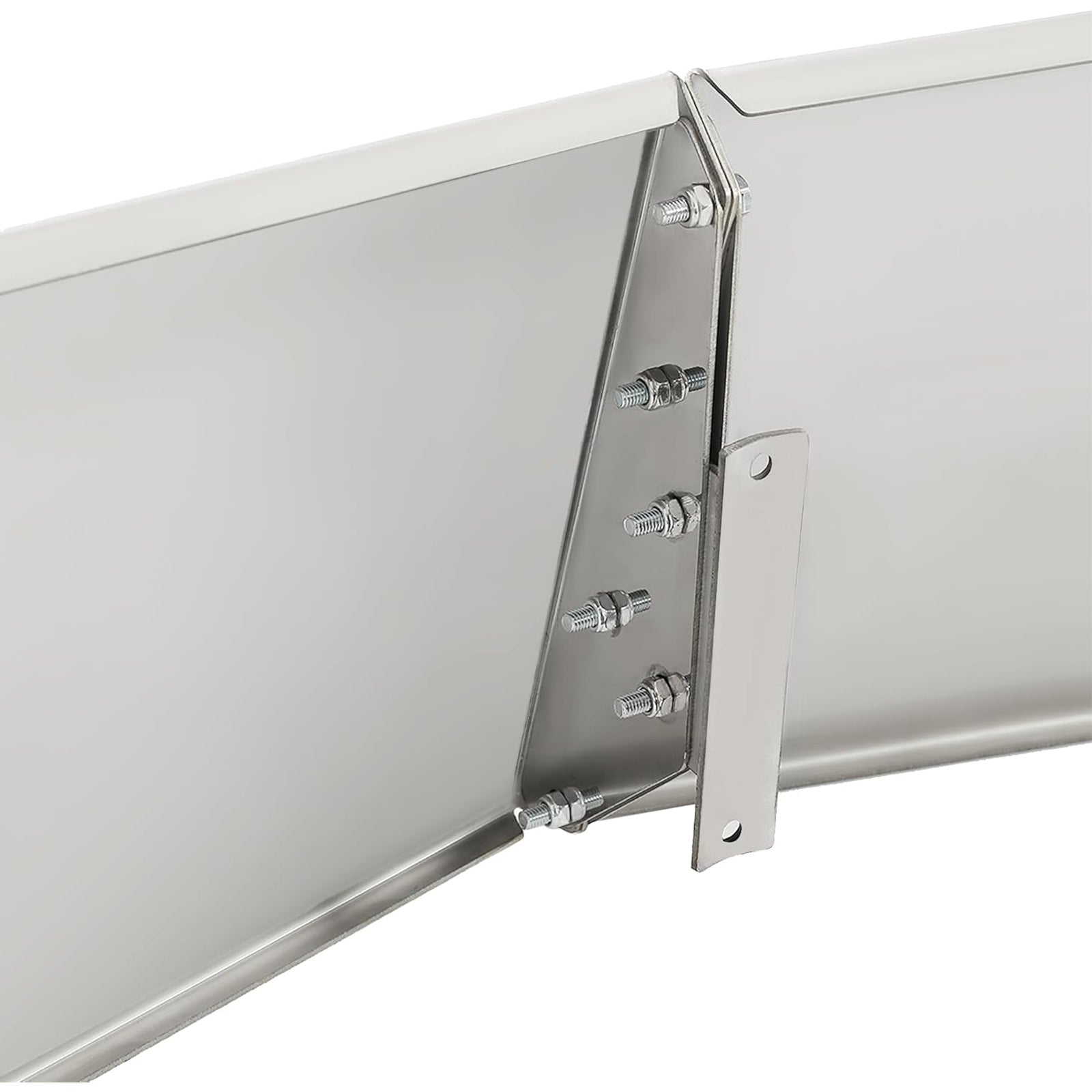 Flat Top Silvery Drop Visor For Peterbilt 377 378 379 335 386 388 389