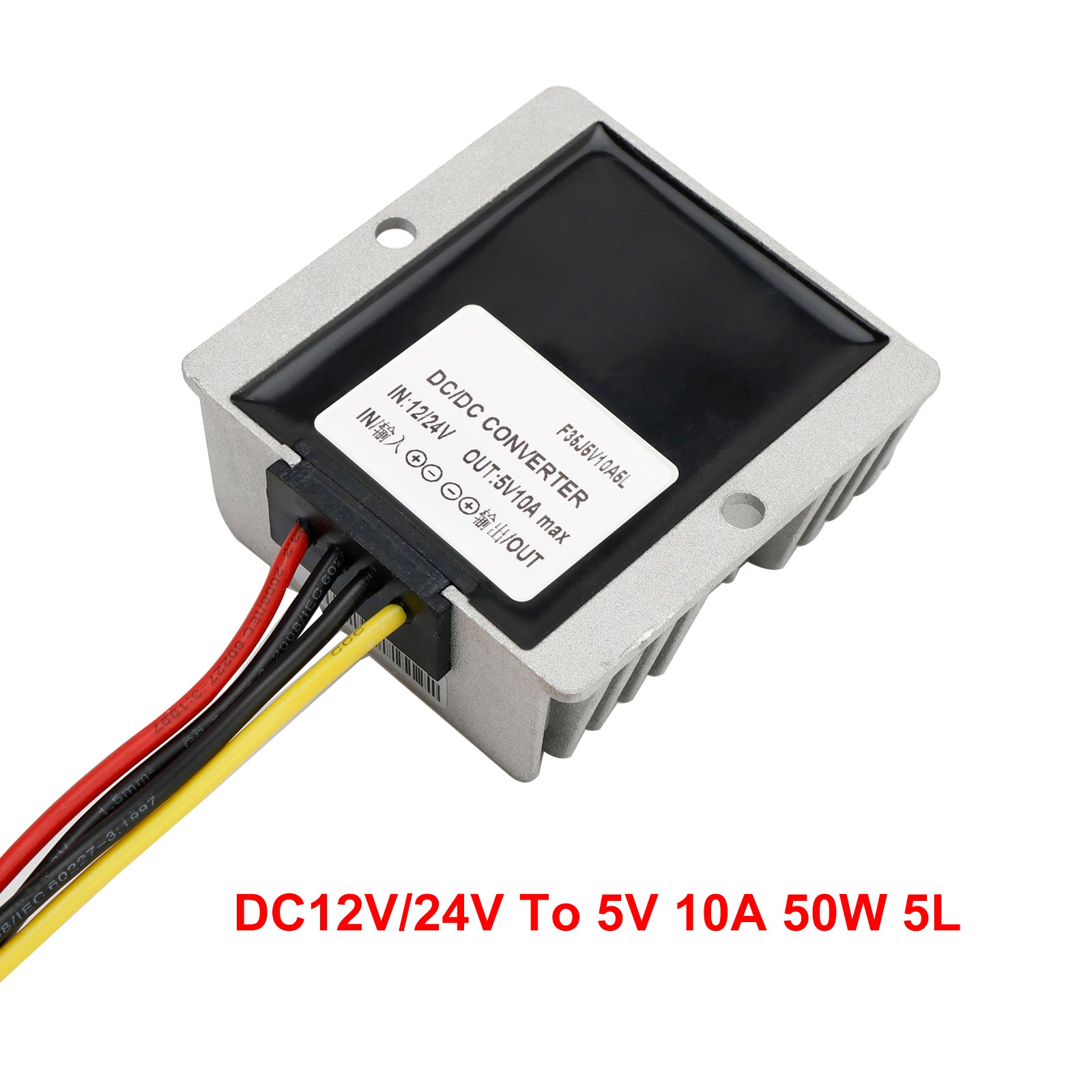 DC 12V/24V à 5V 10A 50W Convertisseur Regulateur d'alimentation Transformateur