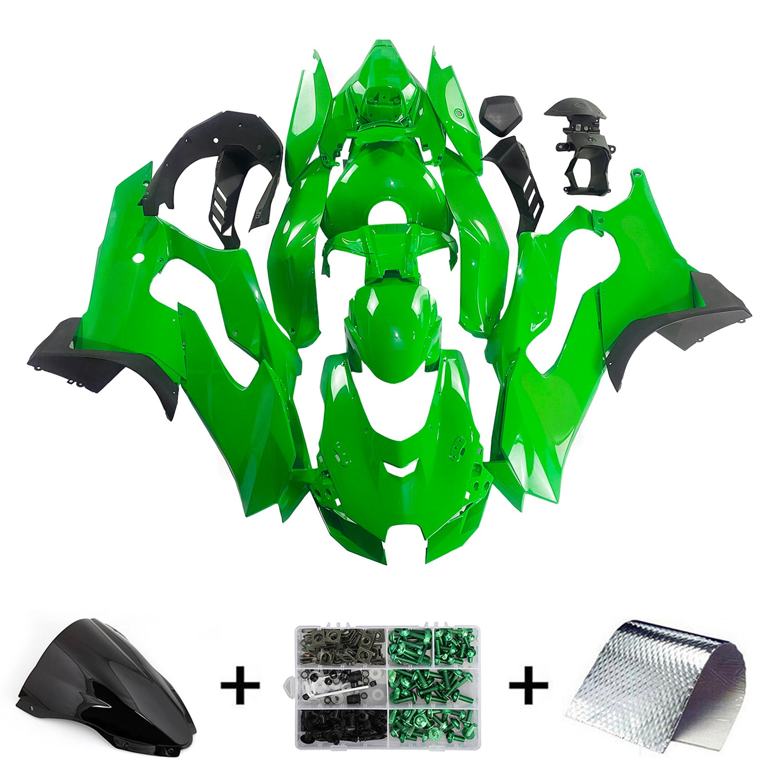Injection Fairing Kit Bodywork ABS fit For Kawasaki ZX-10R ZX-10RR 2021-2025