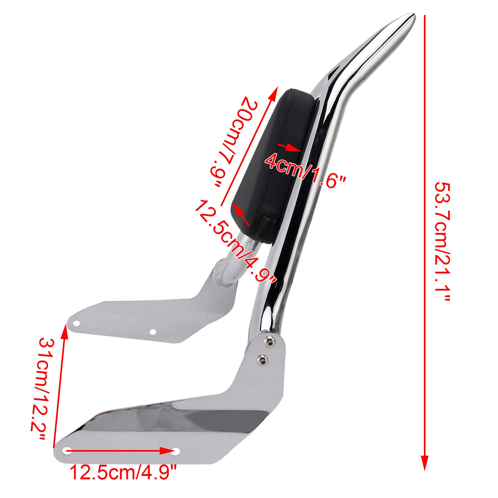 Passenger Sissy Bar Backrest for Honda Magna VF 750 1994-2003 VF 250 1995-2006