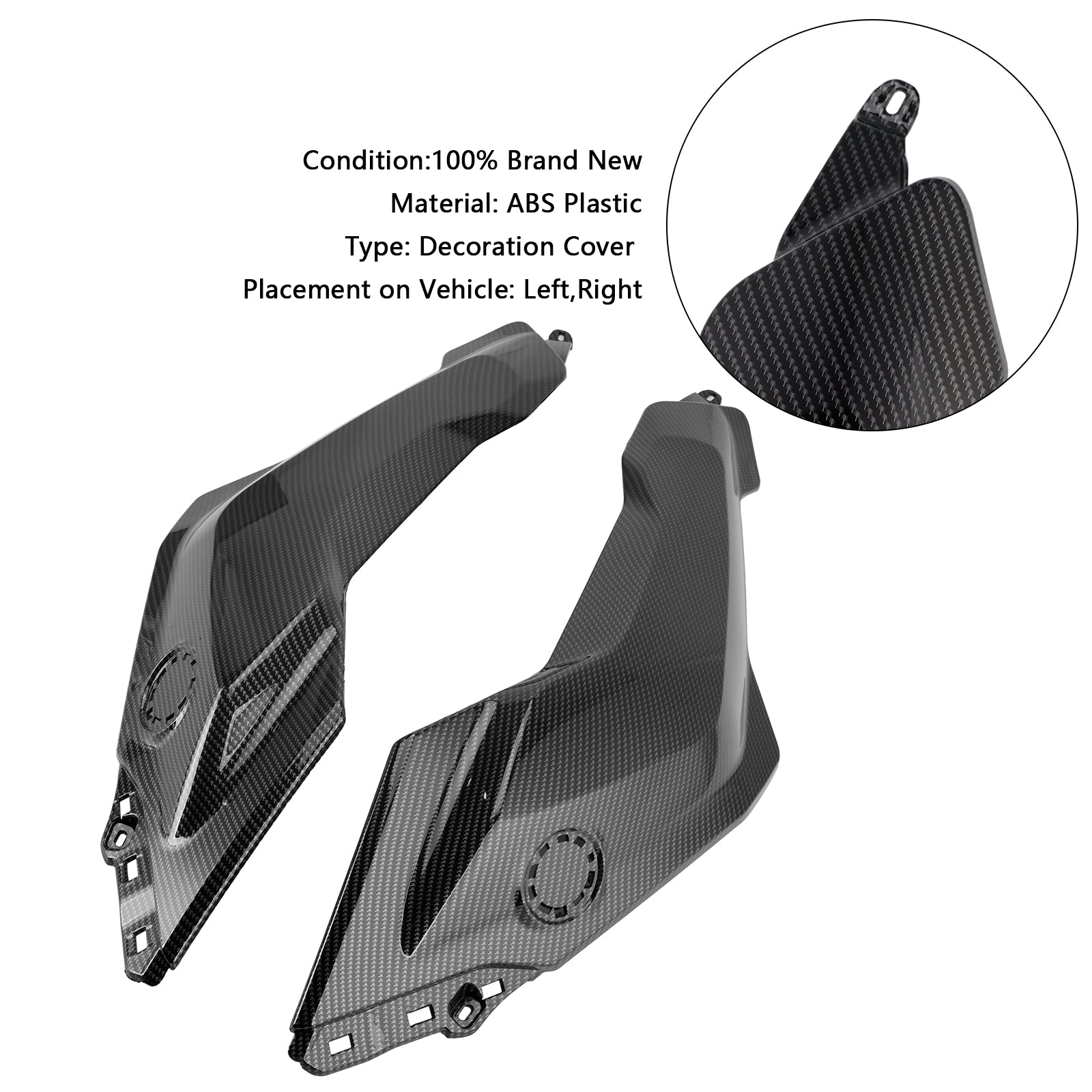 2024-2025 BMW R1300GS Side Gas Tank Frame Painel de capa de fada de capa de fada