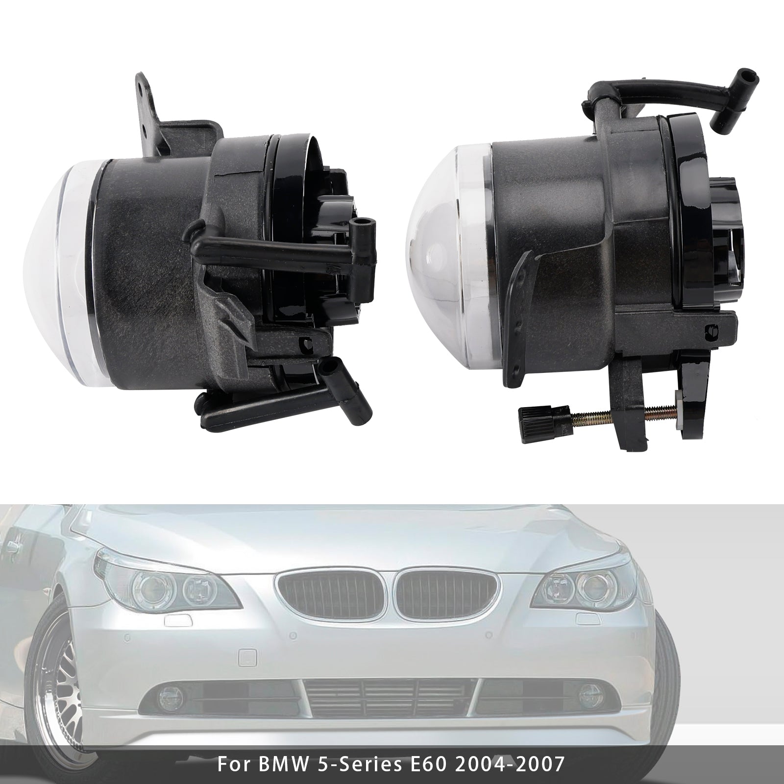2004-2007 BMW E60 5-serie par Front Bumper Fog Light Lamp Pærehus
