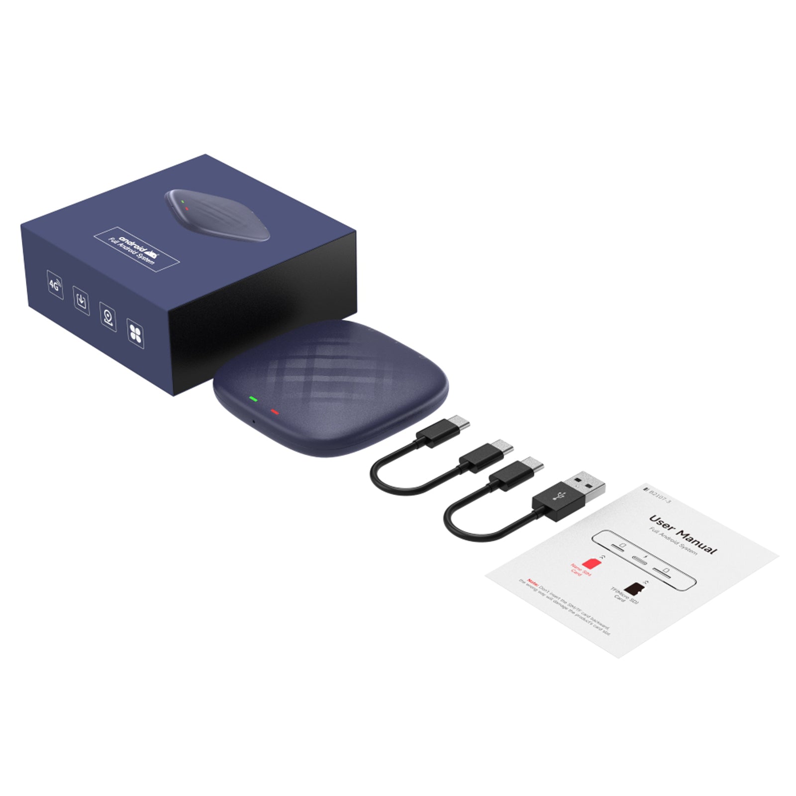 Carlinkit Carplay AI Box Plus Android 13 8+128GB draadloze auto Bluetooth-adapter