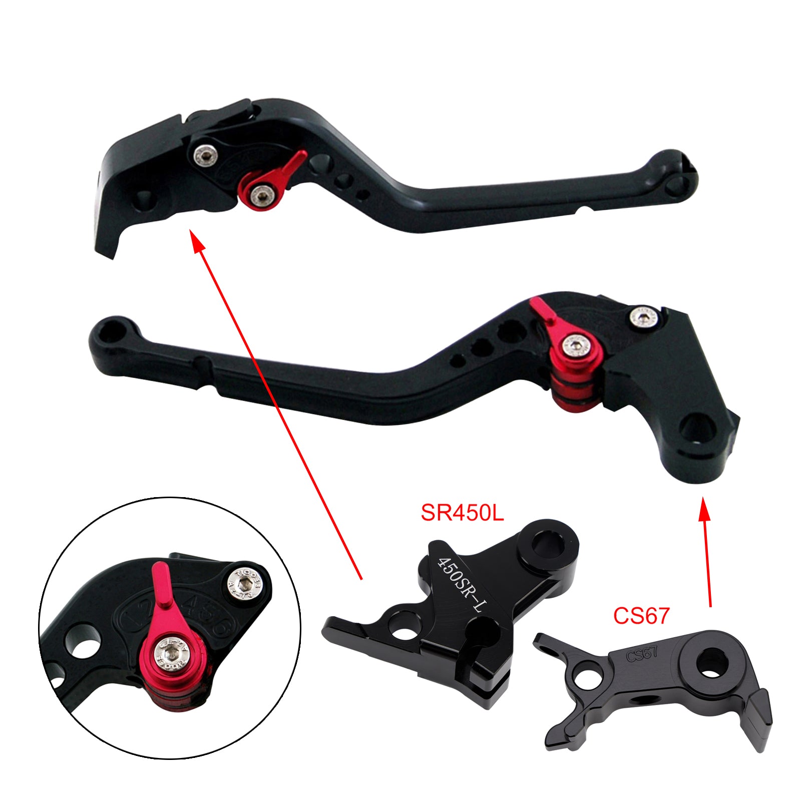 Long Clutch Brake Lever fit for VOGE DS900X 900DSX 2024-2026
