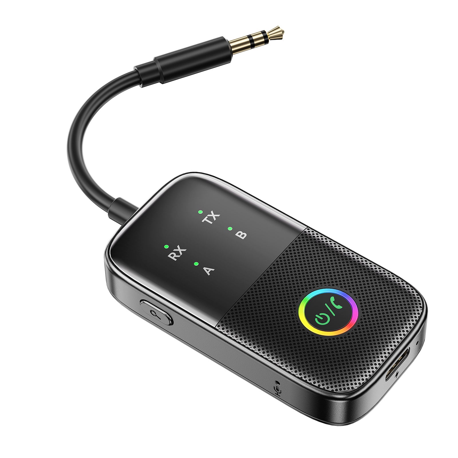 Bluetooth mottaker sender to-i-ett aux bil håndfri adapter to-to-to
