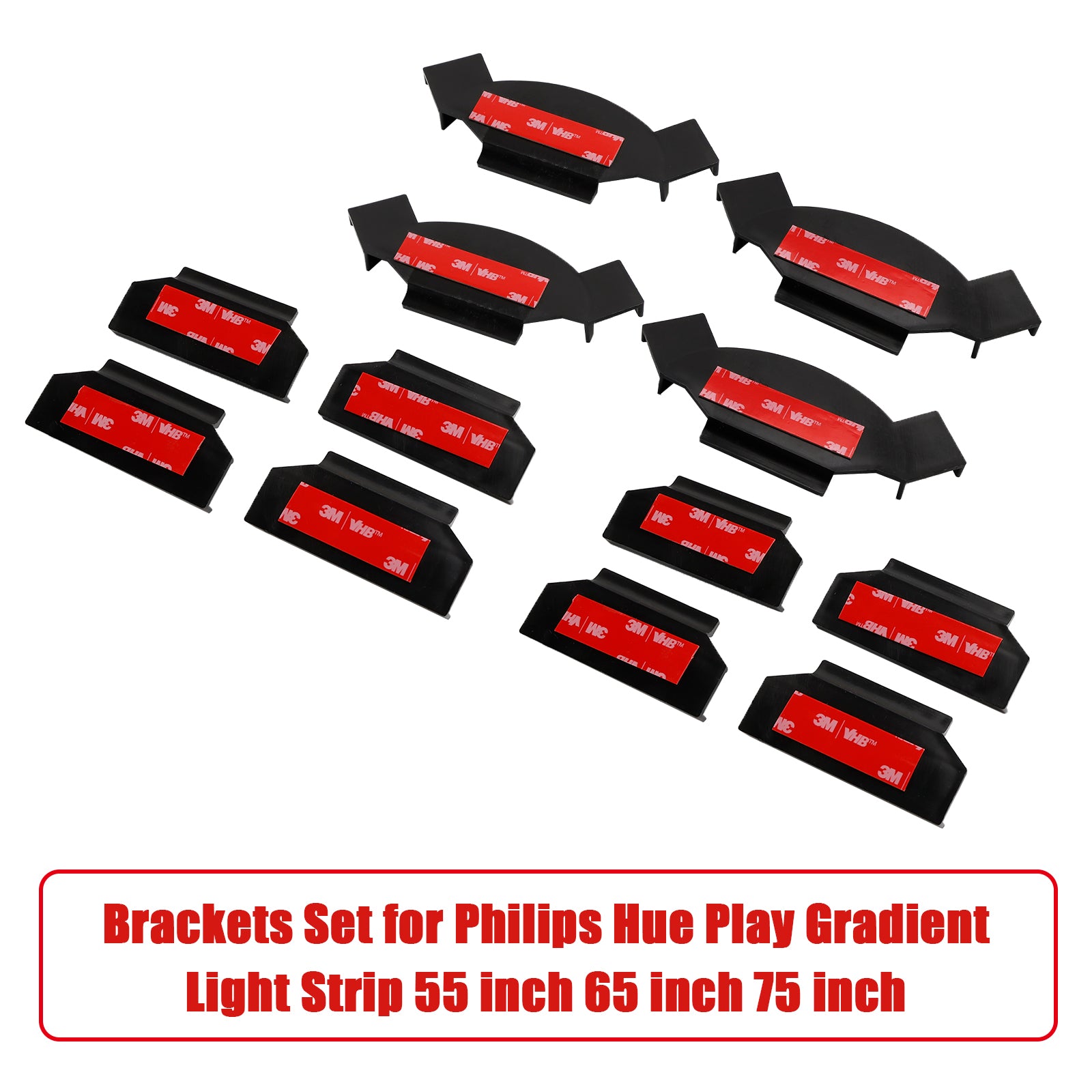 2 stk parenteser sett for Philips Hue Play Gradient Light Strip 55/65/75 tommer