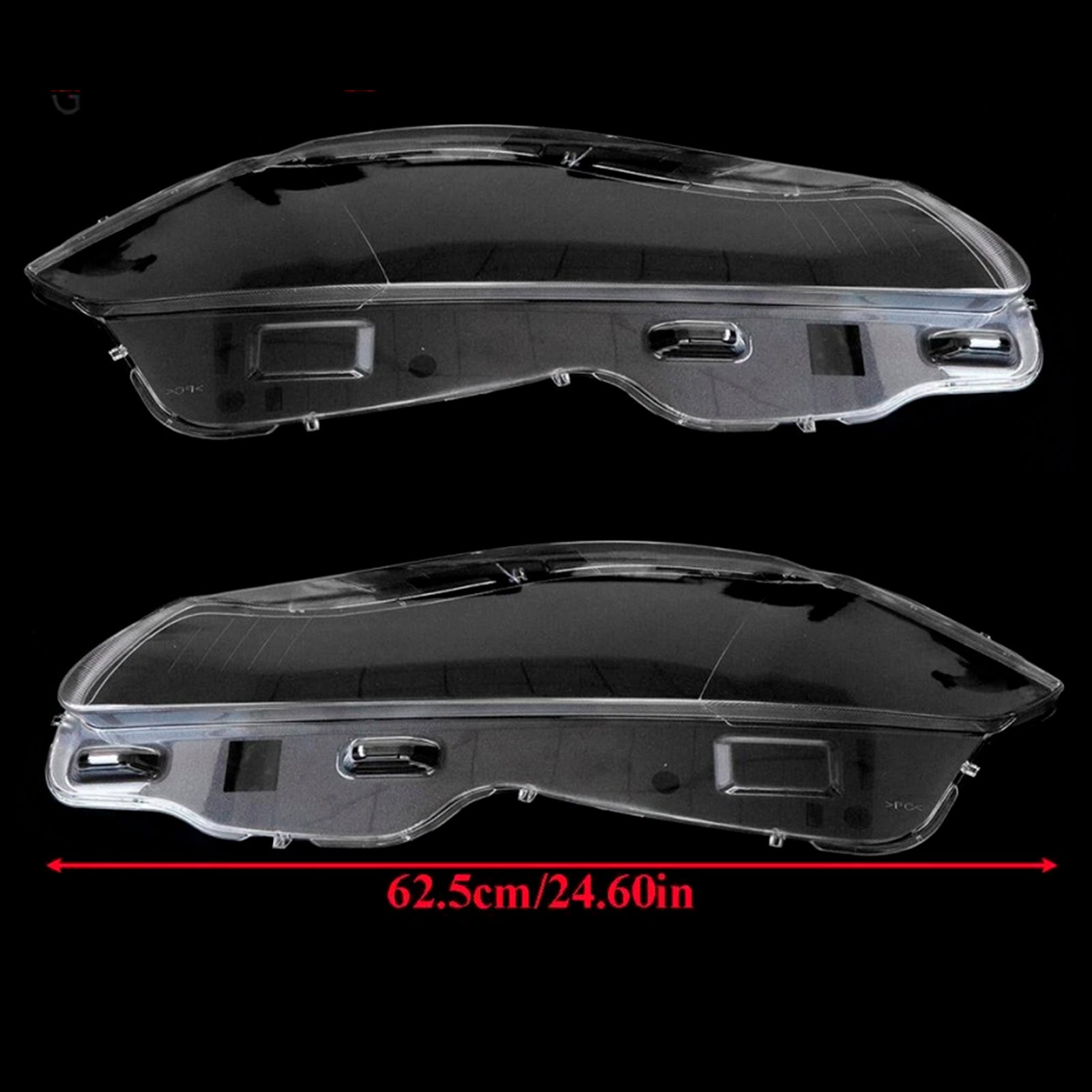 2010-2019 Jaguar XJ XJL Pair Front Headlight Lens Cover Shell Clear