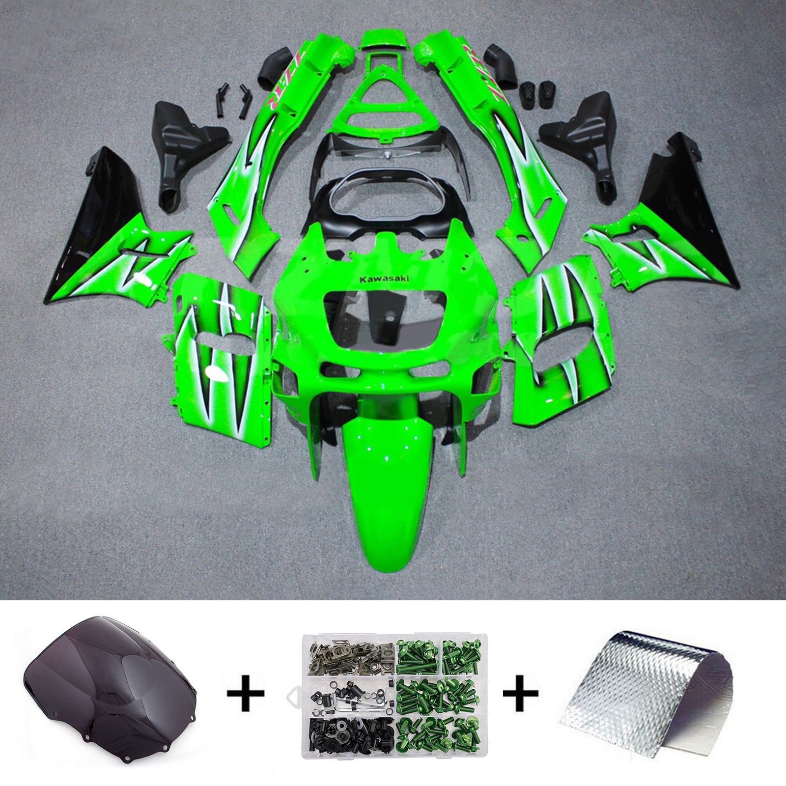 Injection Fairing Kit Bodywork Plastic ABS fit For Kawasaki ZZR400 1993-2007 ZZR600 1998-2003