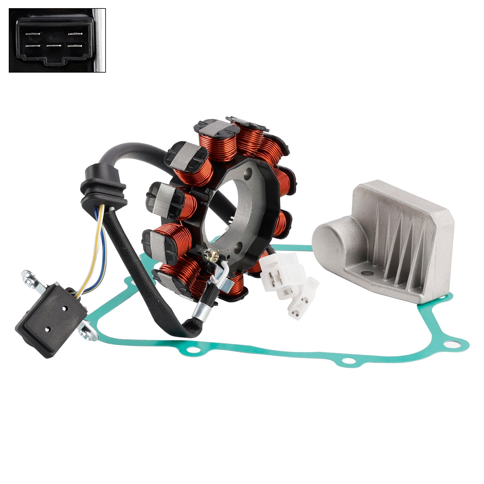 2016-2017 Honda BC110 Biz110 Kit de junta regulador de magneto estator