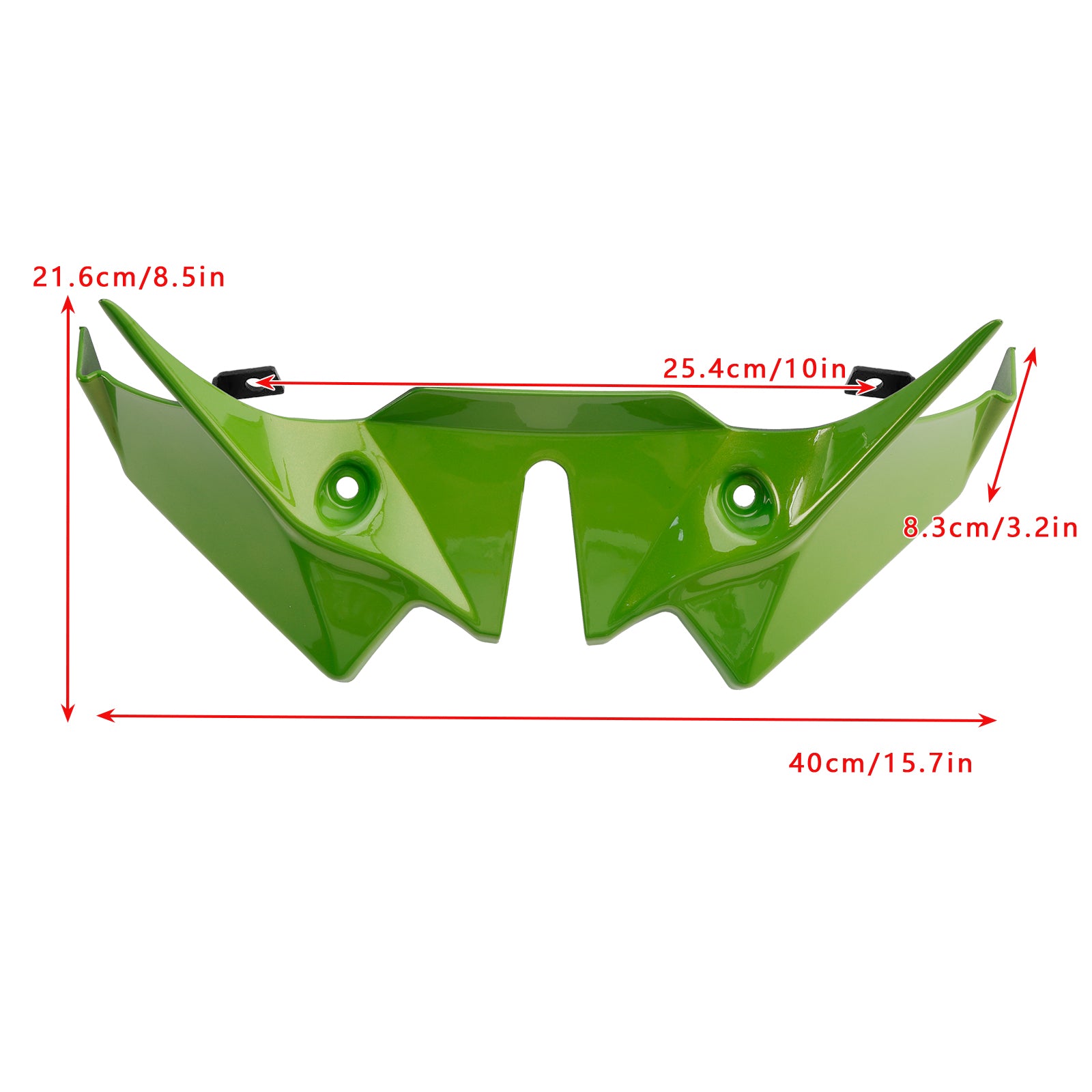 2021-2024 KAWASAKI Z650 FRONT Downforce Spoiler Extension Fairing Light Green