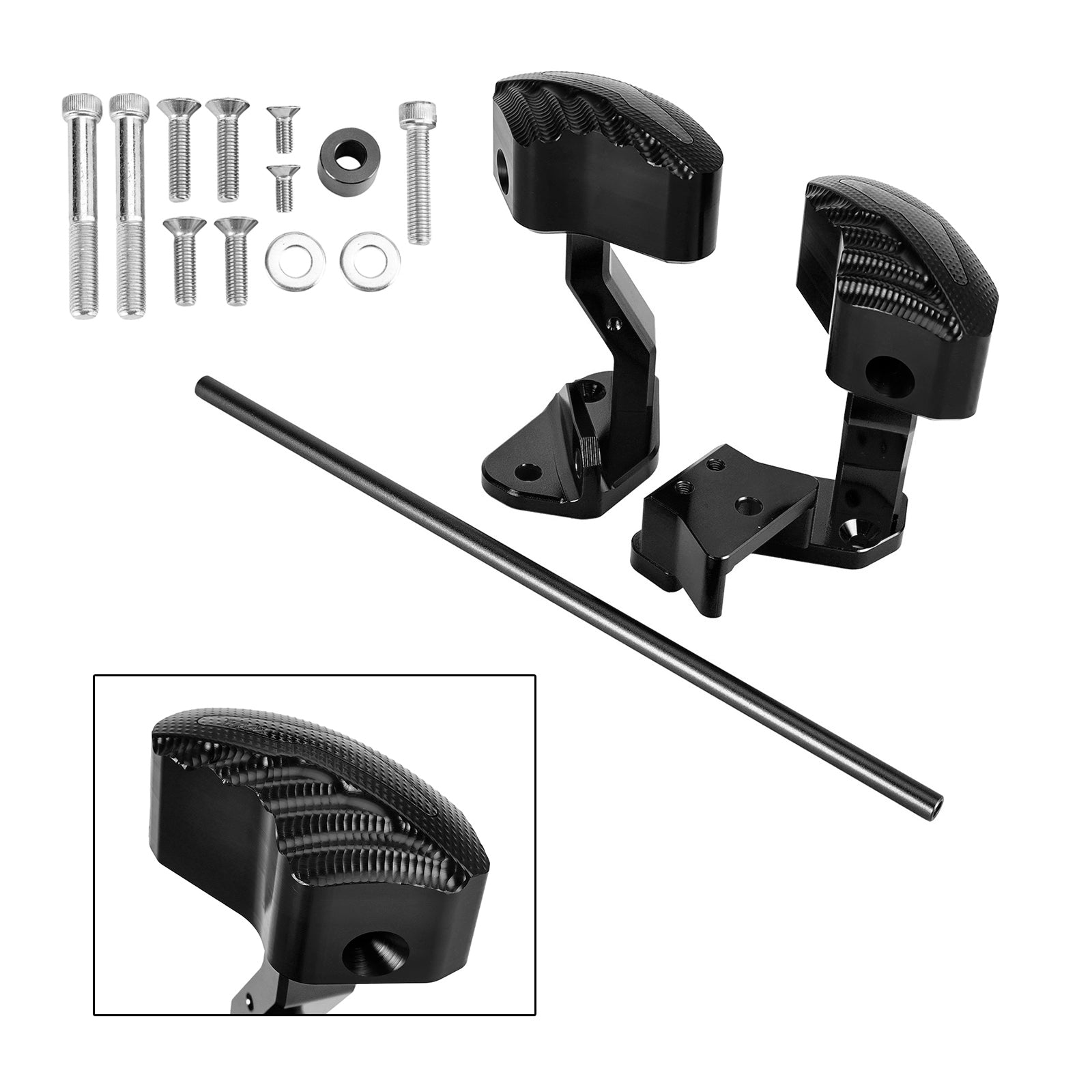 Protector Motor Crash Bunds Pads Slider Voor Suzuki Gsxr1300 Hayabusa 21-23 Zilver