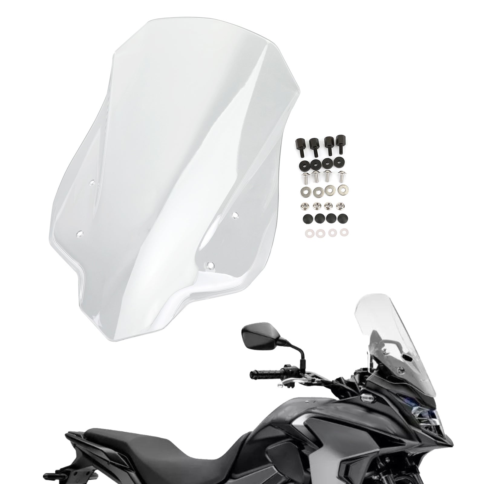 2013-2023 Honda CB500X 1X ABS Plastic Motorcycle Windshield Windscreen