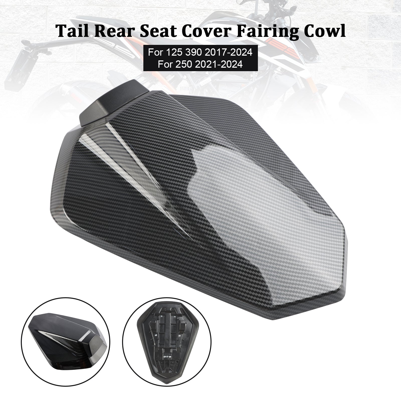 2017-2024 125 250 390 haler baksete deksel Fairing Cowl