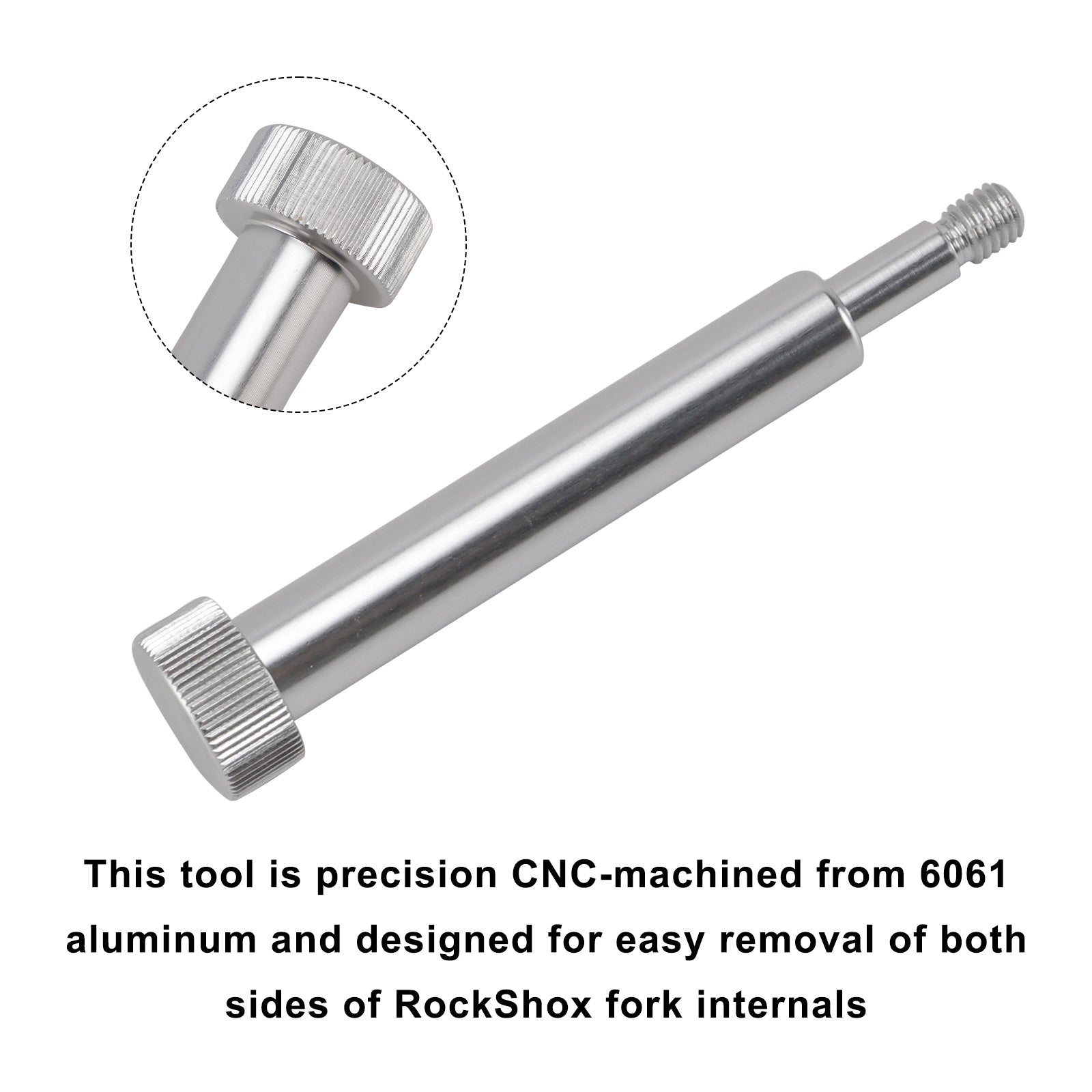 Outil de retrait de jambe inférieure de fourche-poinçon fileté pour retirer le côté ressort/amortisseur pour Rockshox