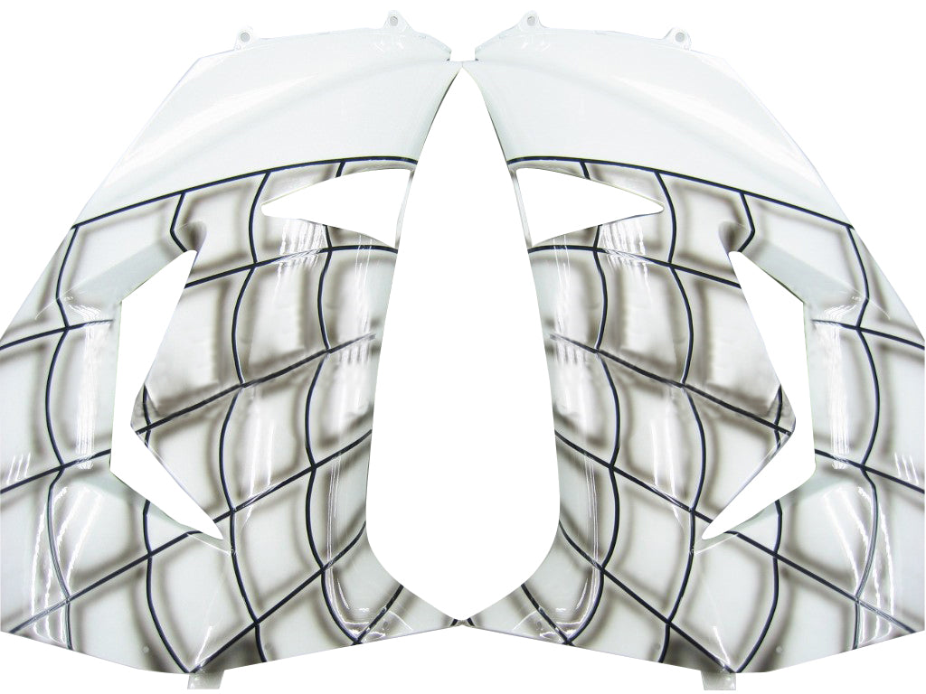 2006-2007 Kawasaki ZX 10r White Spiderman Racing Fairings générique