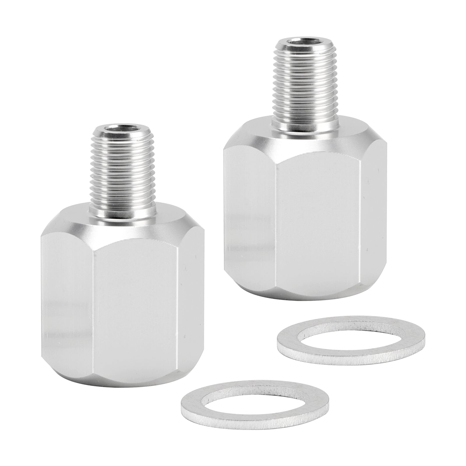 2x 1/8NPT Male to M16-1.5 Female Oil Pressure Sensor Adapter Thread Connector