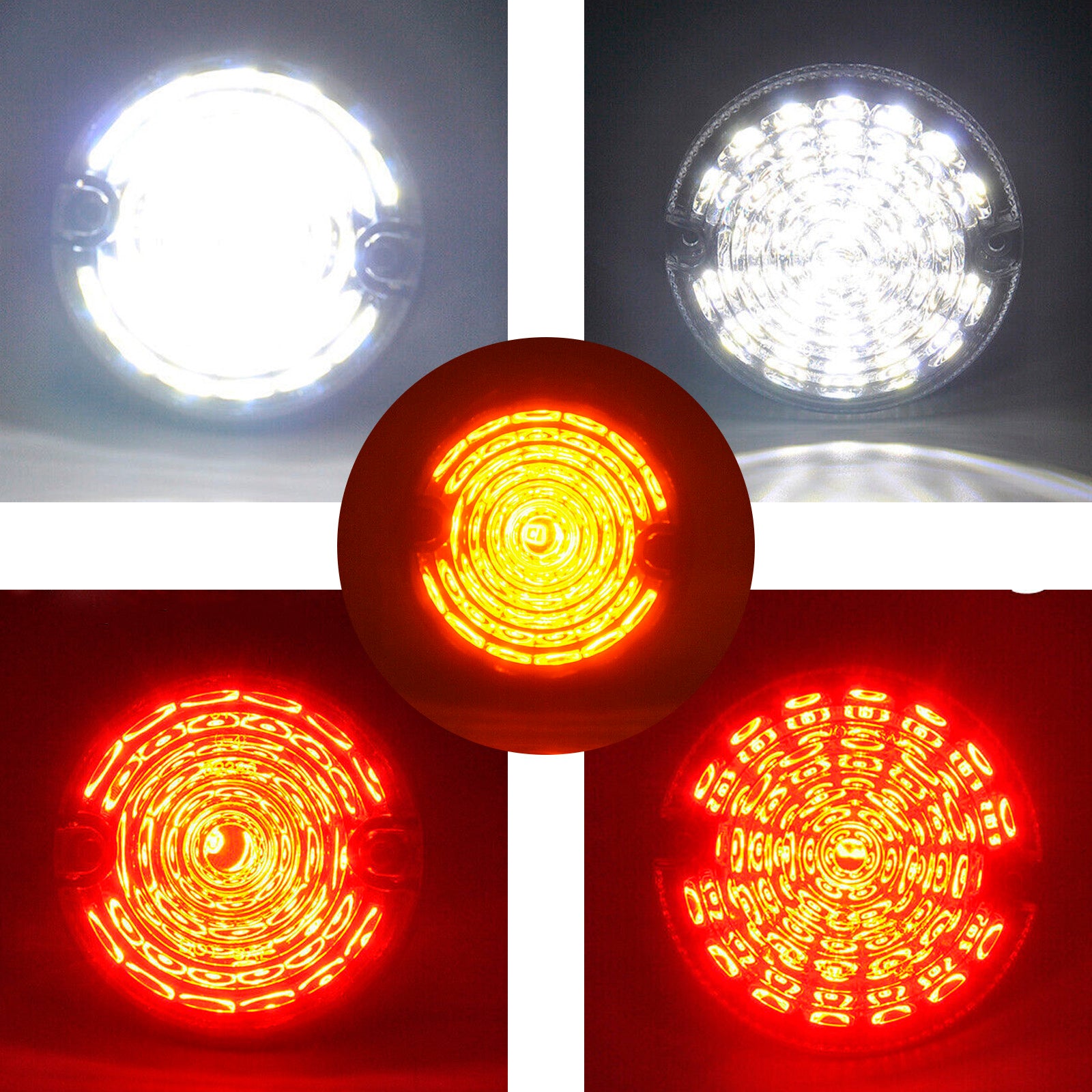 1983-1990 Land Rover Defender 90/110 Smoke LED DRL Driving Daytime Fog Lights Kit 10st