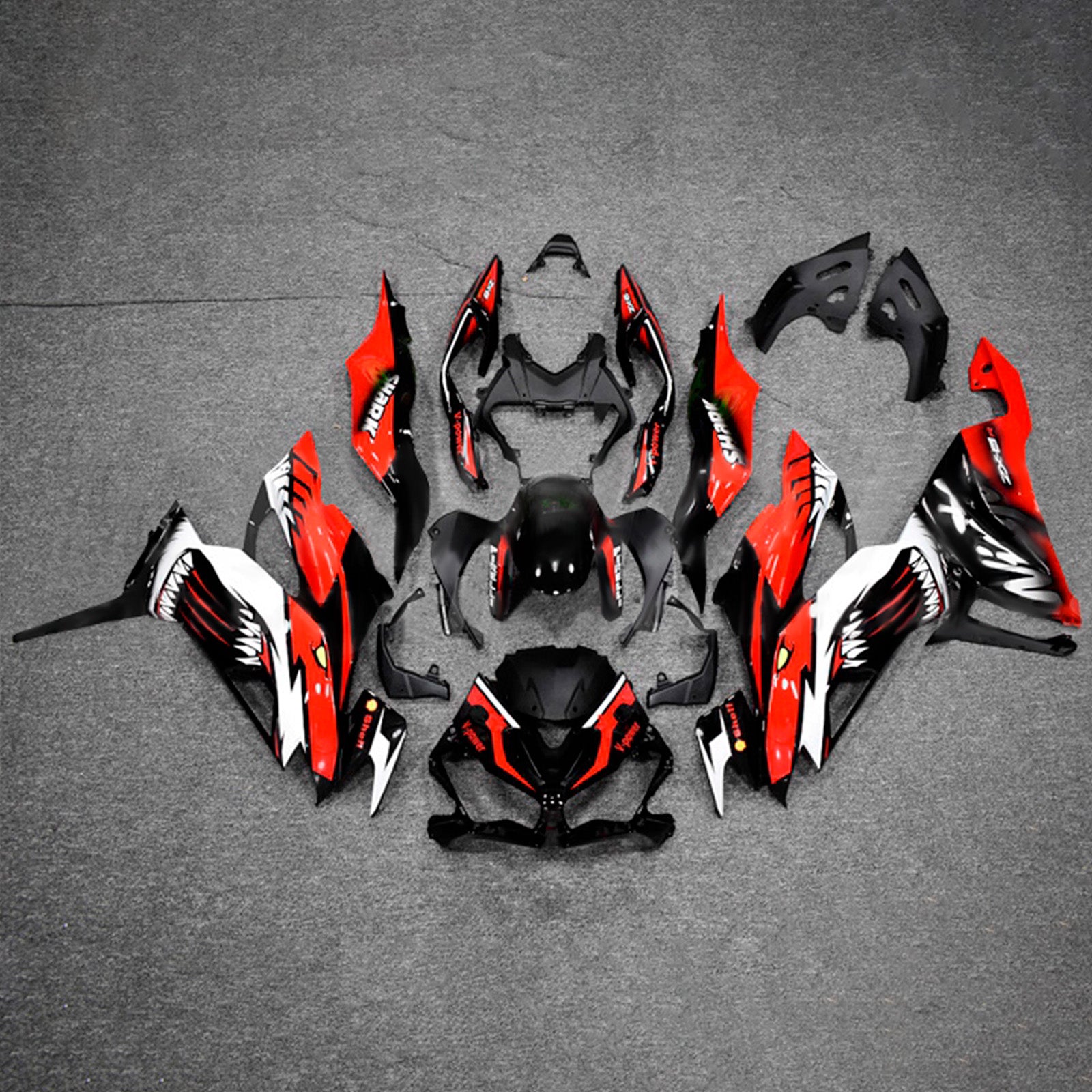 Injection Fairing Kit Bodywork Plastic ABS fit For Kawasaki ZX6R 2019-2023