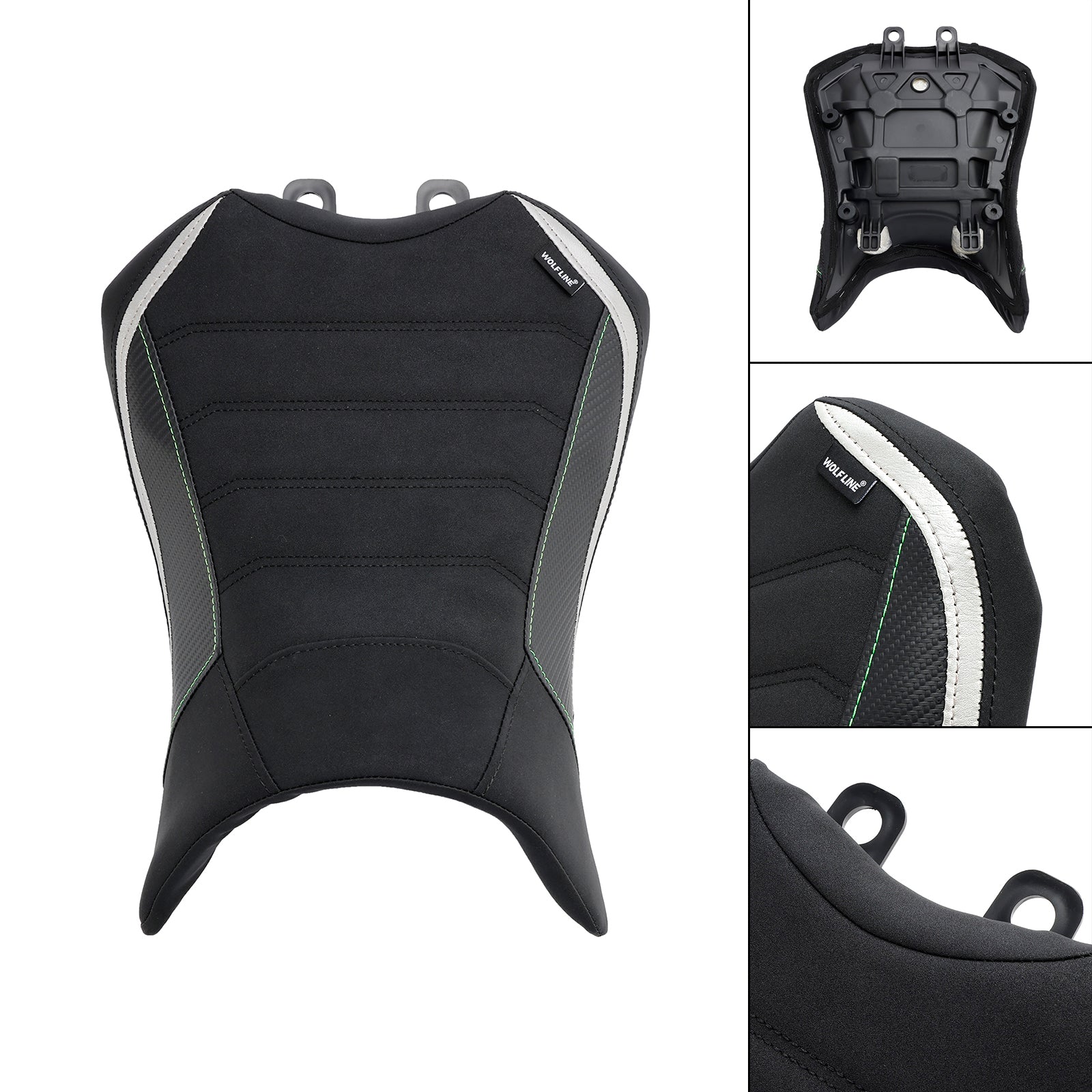 2022-2023 Driver de assento do Raider Front Cushion pu fit preto para kawasaki ninja 1000sx