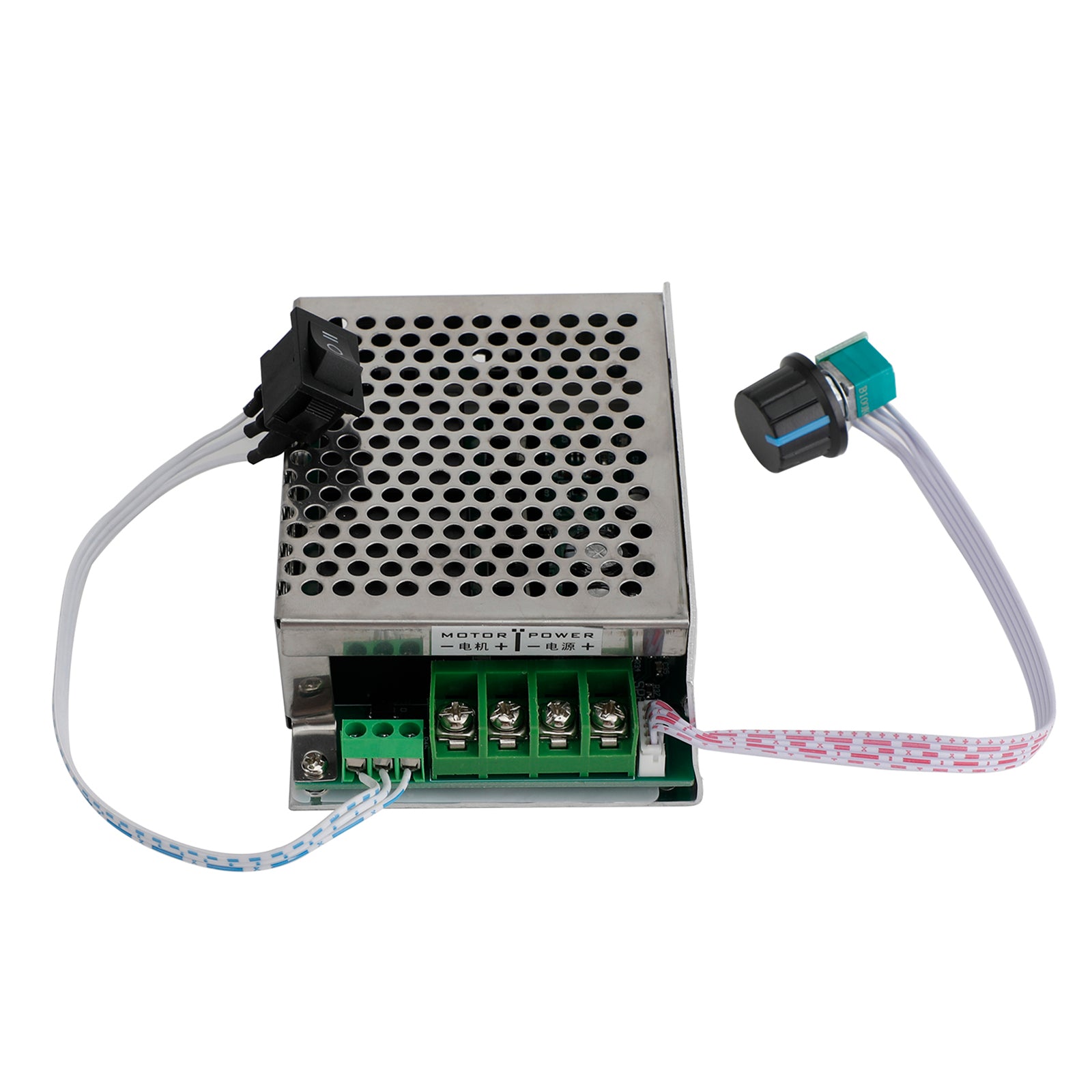 DC10V-50V 12V 24V 36V 40A PWM DC Controlador de velocidad del motor CW CCW Interruptor reversible
