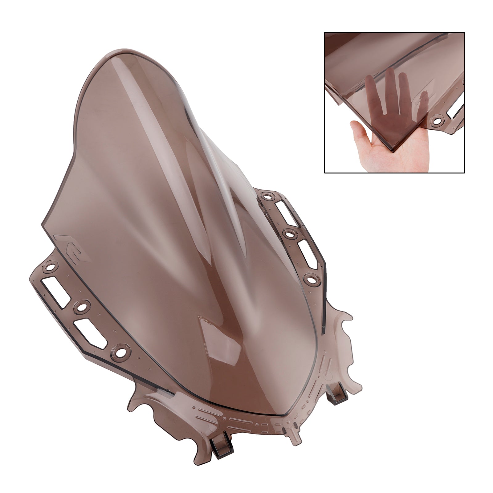 Černé sklo čelného skla vhodné pre Yamaha YZF R15 V4 2021-2024