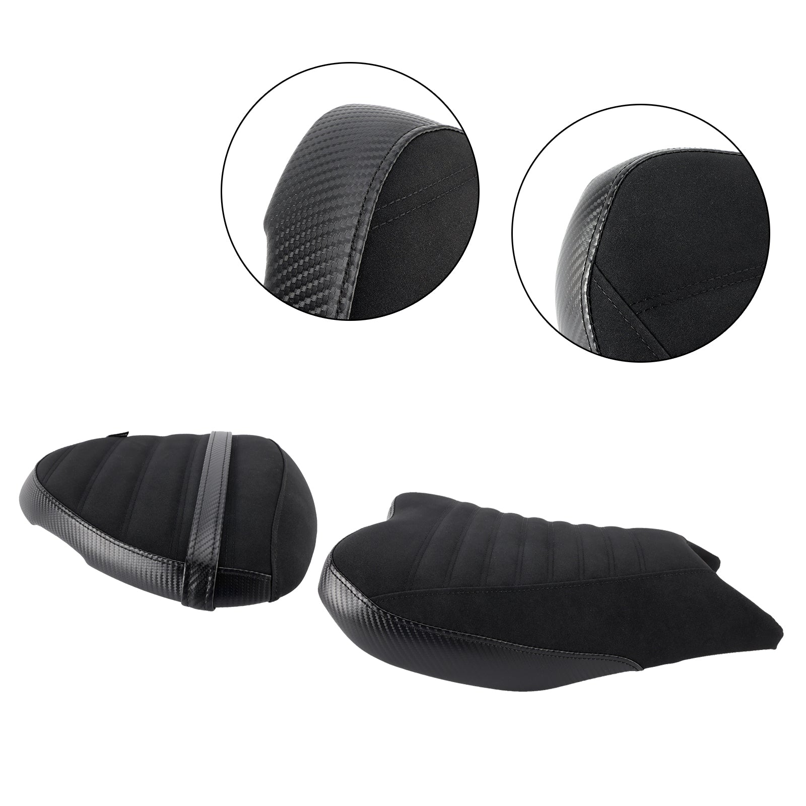Lower Front W/ Rear Seat Driver Pillion Black1 For Suzuki Hayabusa 1300 22-24