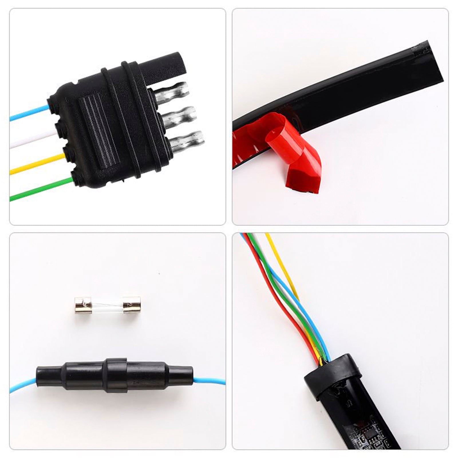 Automobil LED Taillight Strip Turn Signal Lamp Flying Dynamic s jedným radom 1,2 metrov