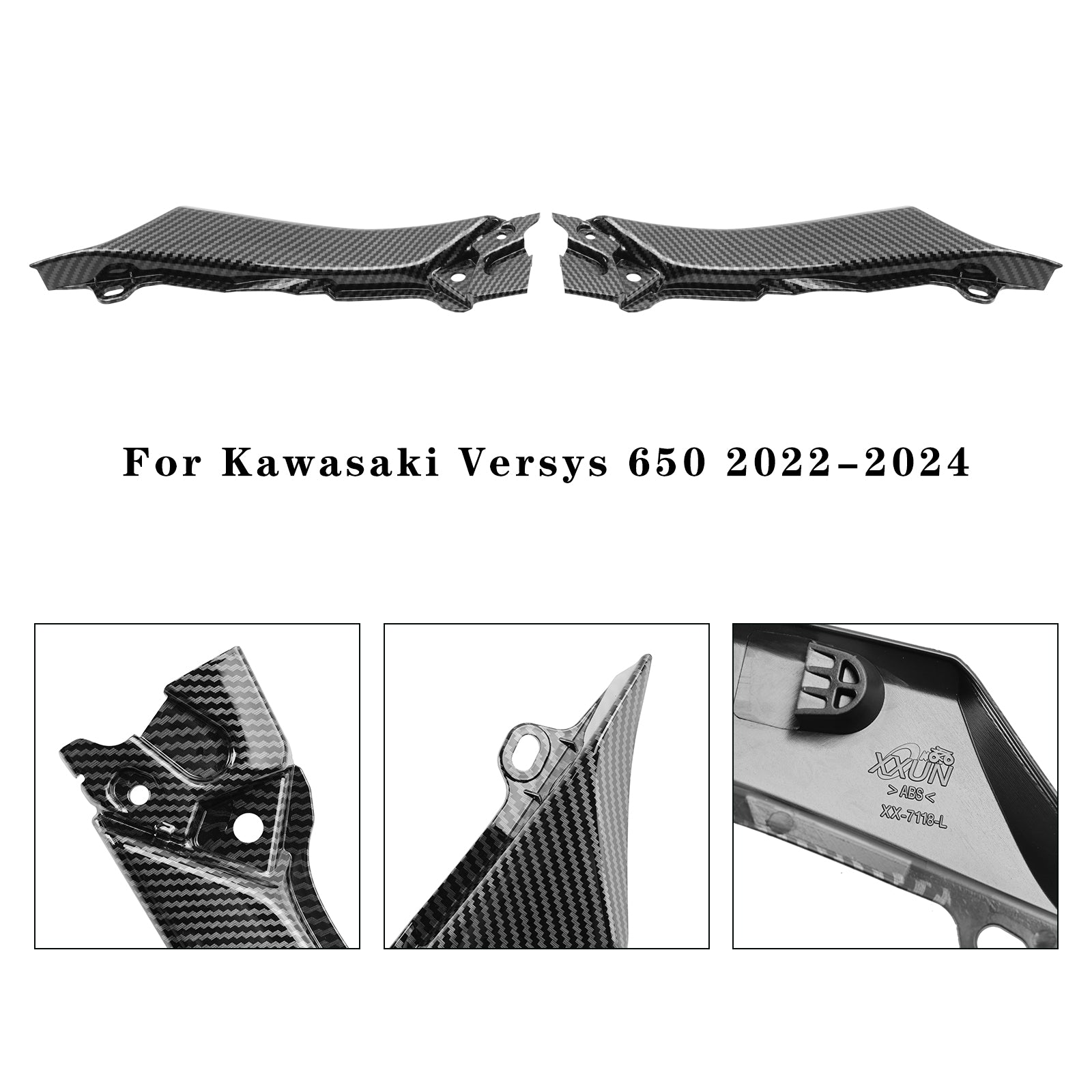 2022-2024 Kawasaki Versys 650 KLE650 Sidesete Fairing Panel Cowl