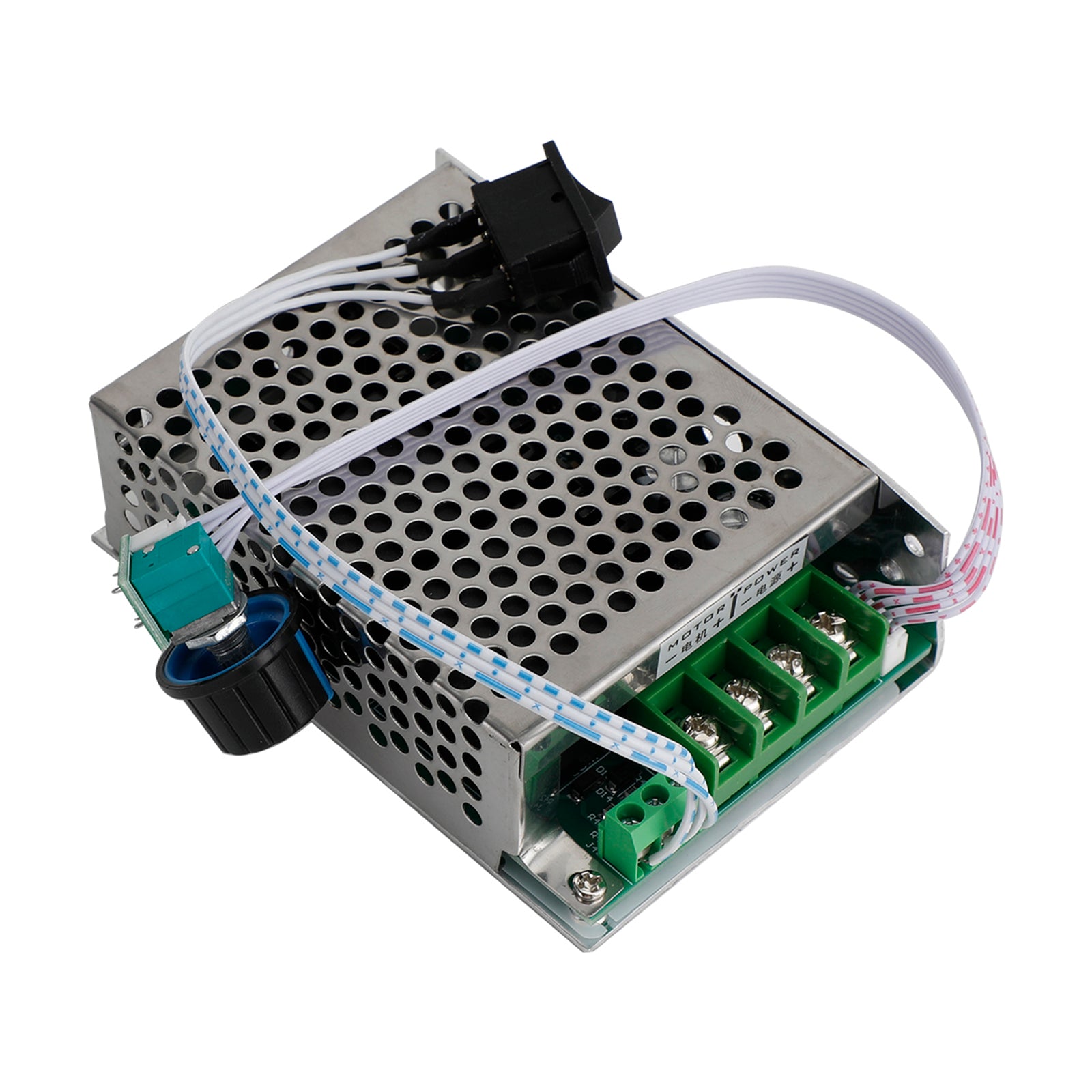 DC10V-50V 12V 24V 36V 40A PWM DC Controlador de velocidad del motor CW CCW Interruptor reversible