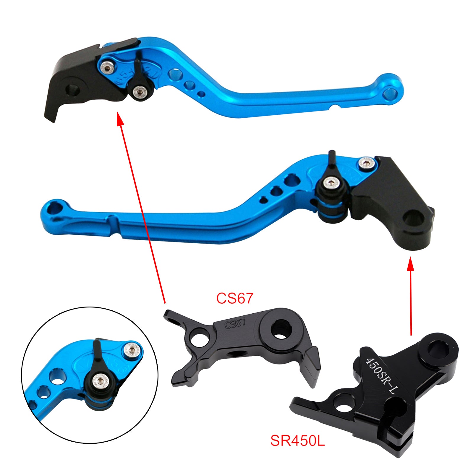 Long Clutch Brake Lever fit for VOGE DS900X 900DSX 2024-2026