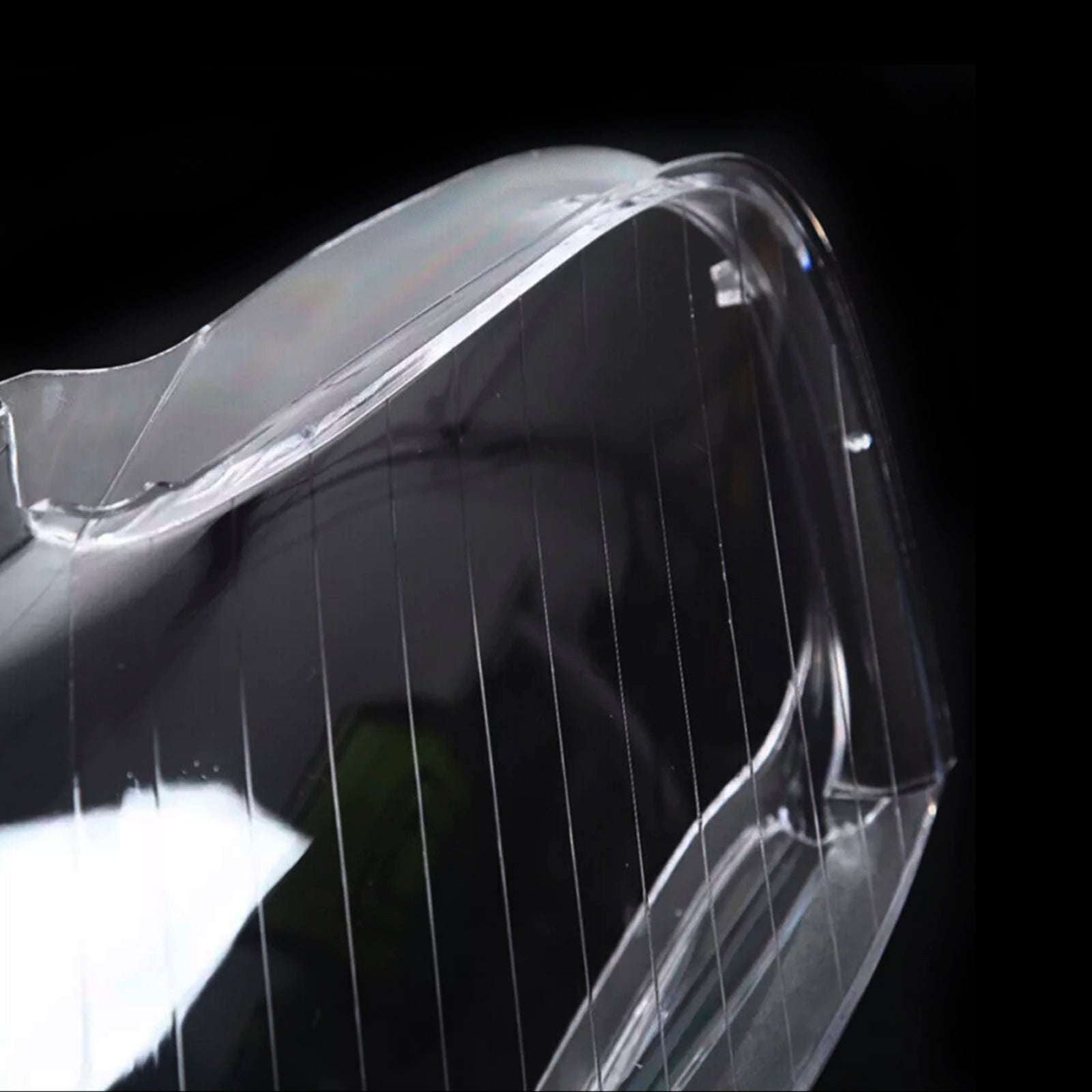 2005-2008 Audi A4 B7 8e 2pcs Firol de vidro do farol da tampa transparente