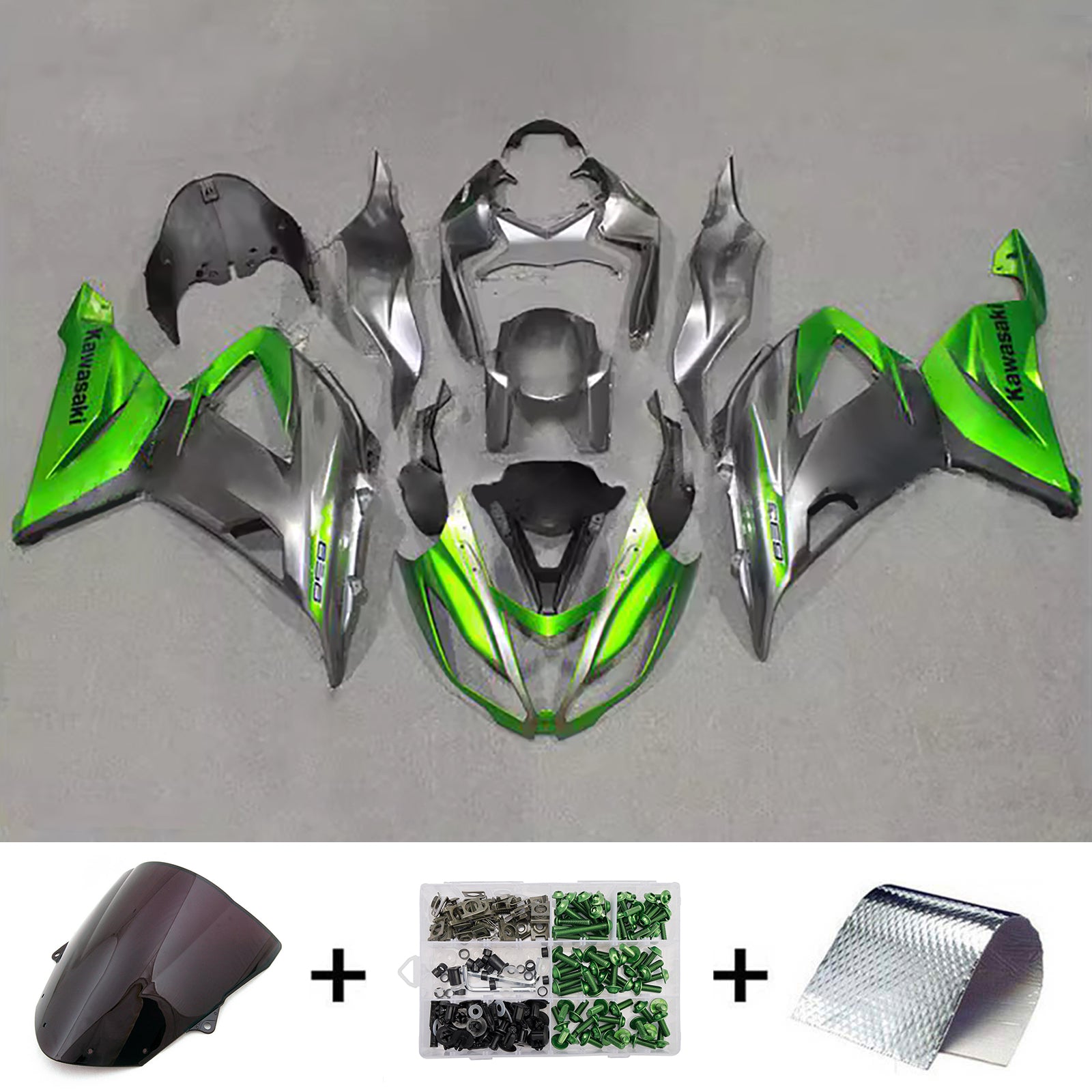 Injection Fairing Kit Bodywork Plastic ABS fit For Kawasaki ZX6R 636 2013-2018