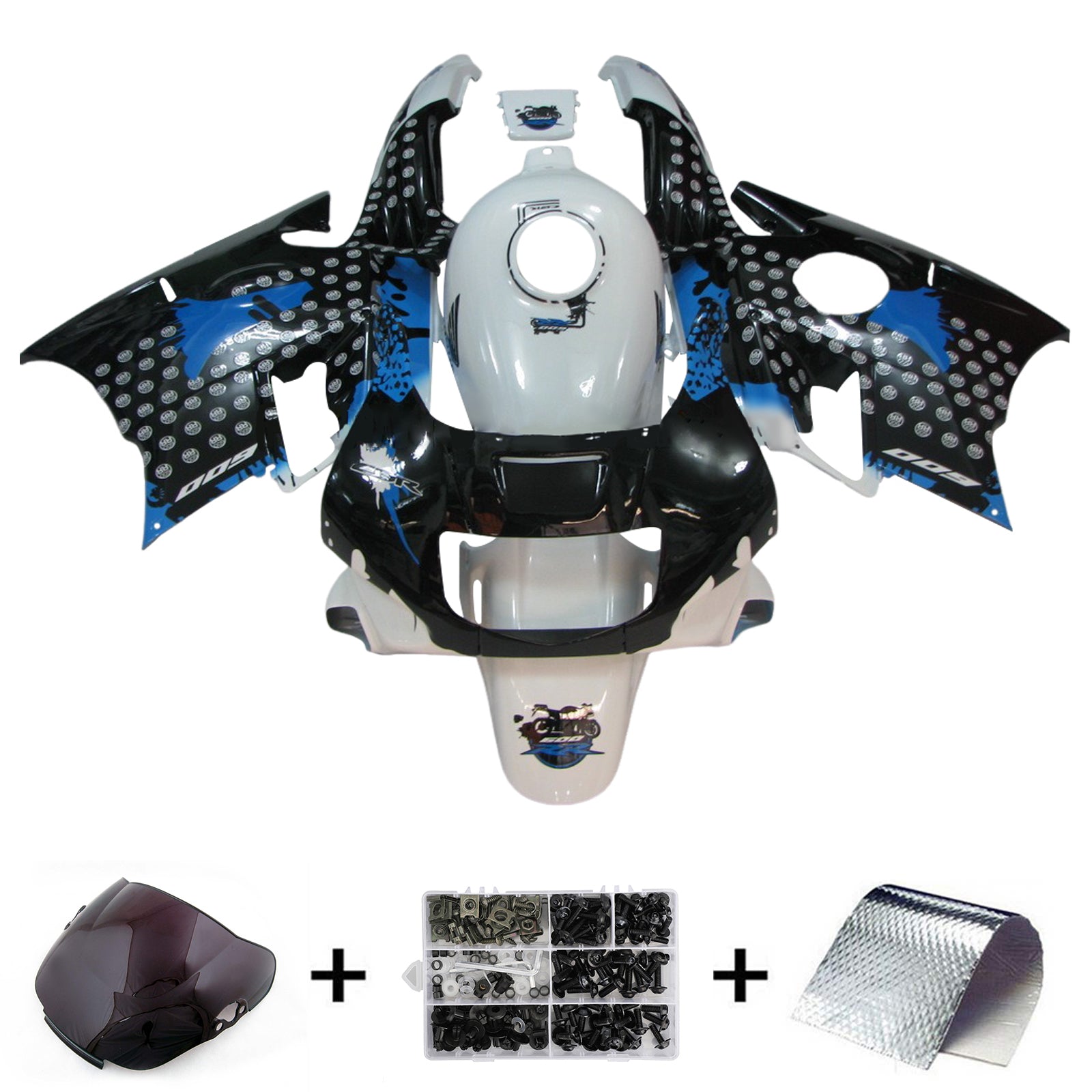 1991-1994 Honda CBR600 F2 Kit de carenado de inyección Carrocería Plástico ABS