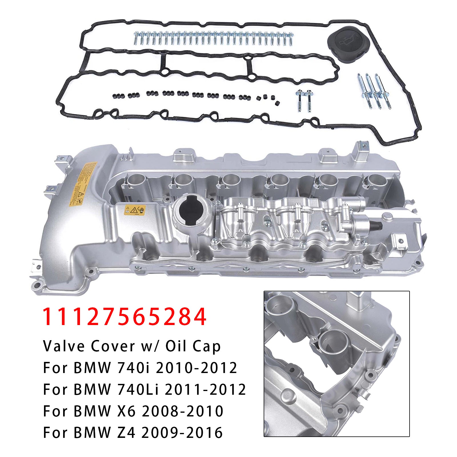 2008-2010 For BMW 535i 535xi xDrive Valve Cover 11127565284 11127565286