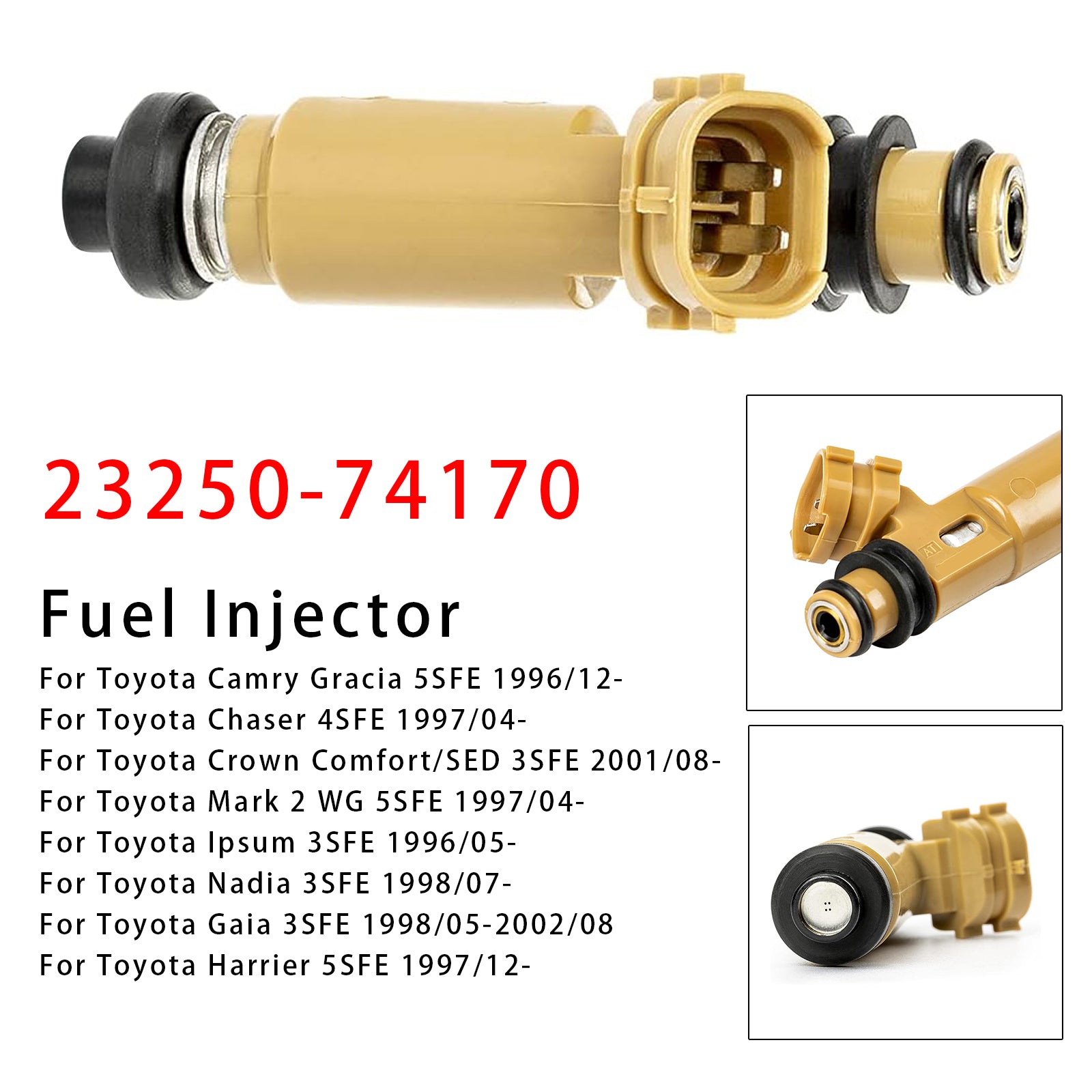 1Pcs Fuel Injector For Toyota Avensis Carina Corona RAV4 2.2L 3.0L 23250-74170