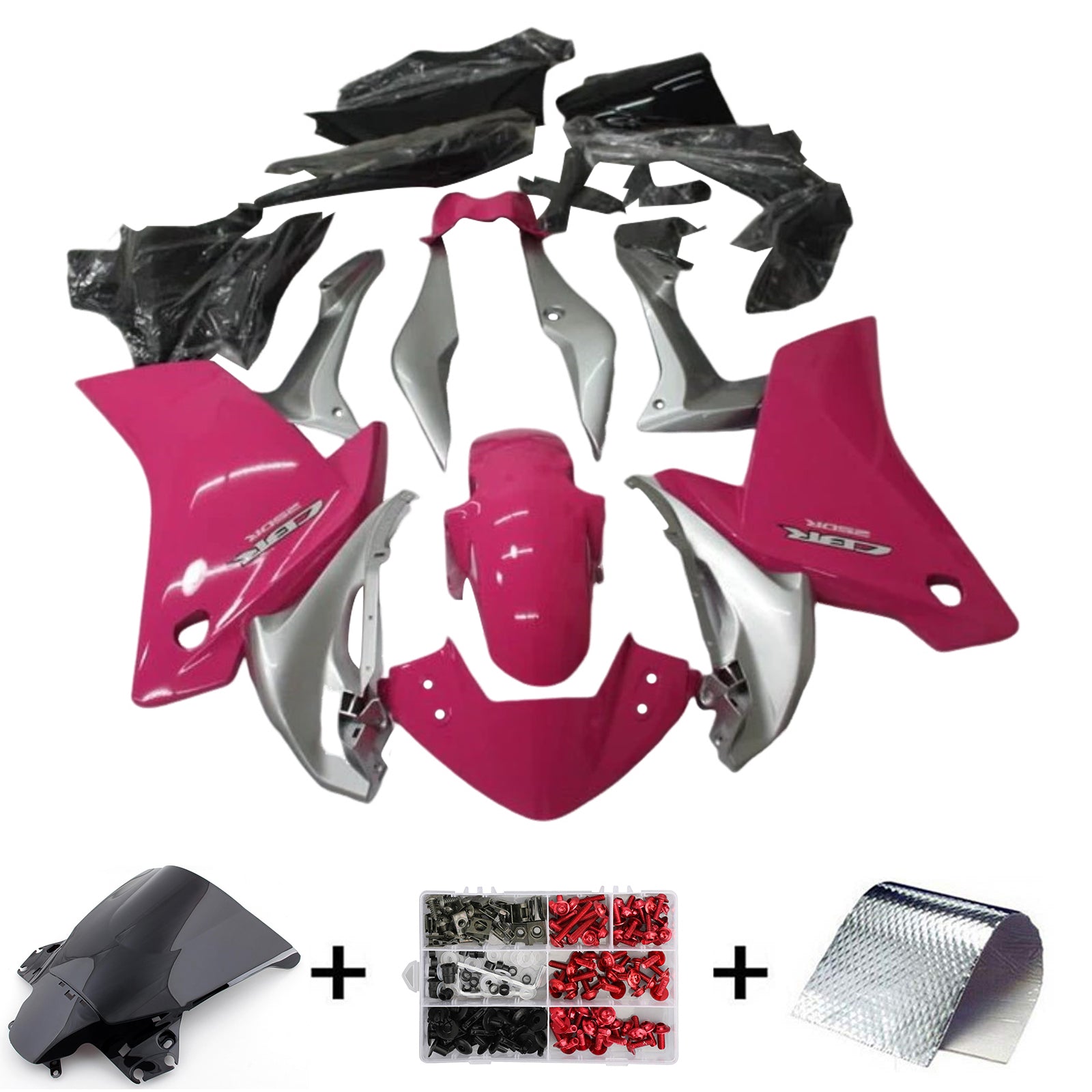 Kit de carénage d'injection Honda CBR250R 2011-2015, carrosserie en plastique ABS
