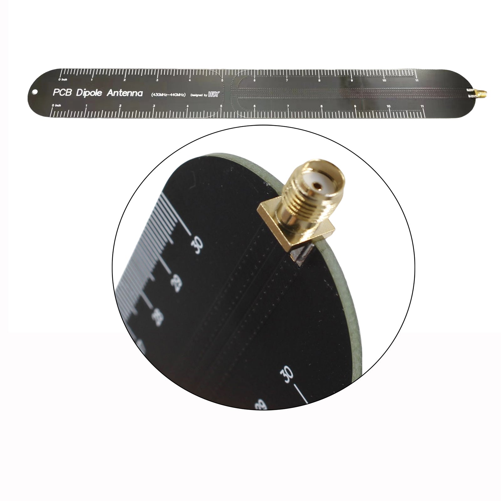 PDA435 Dipolantenn Ruler Antenna Walkie-Talkie Antenna Amatör Band Antenna