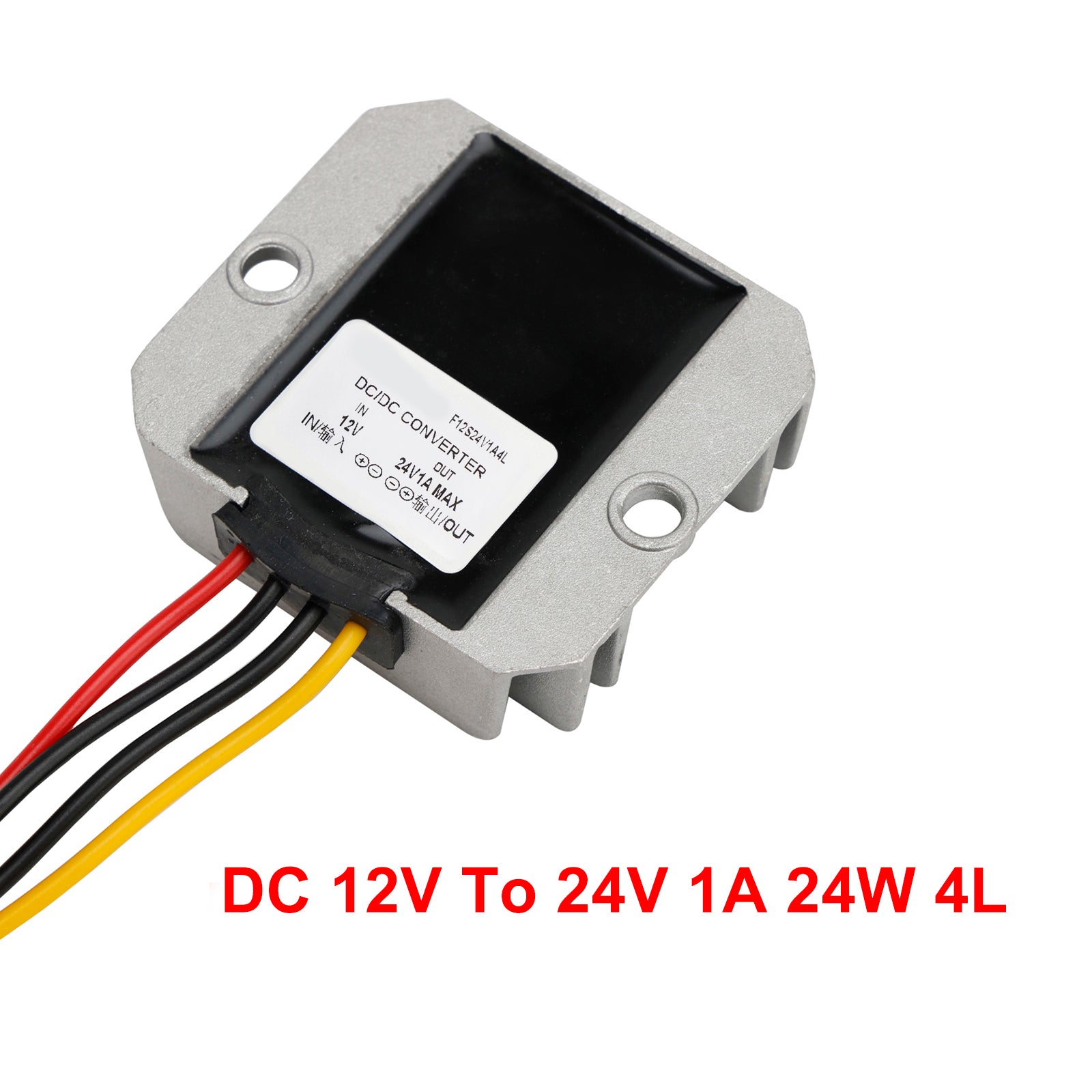 Waterdichte DC 12V naar 24V 1A 24W step-up voedingsconverterregelaar