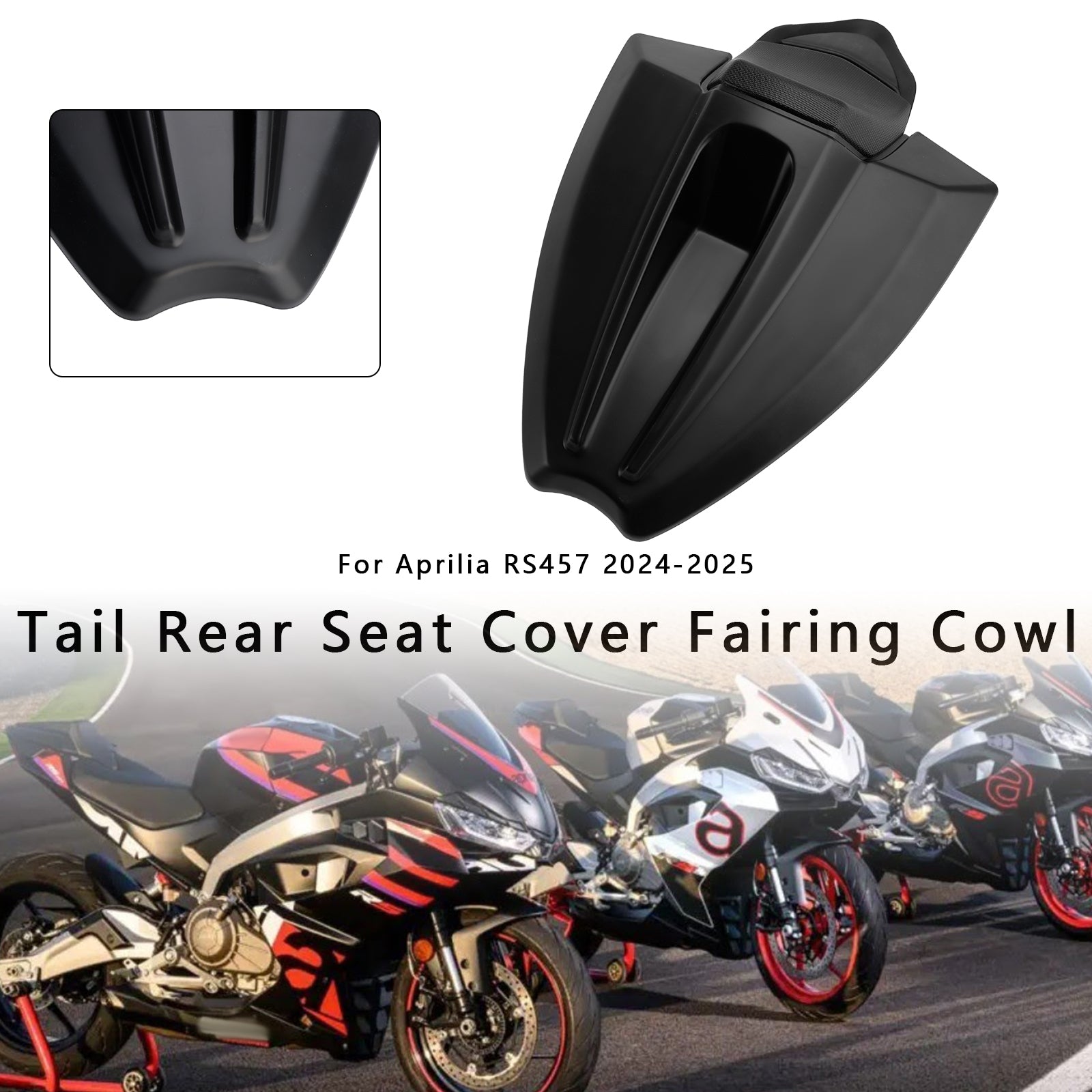 2024-2025 Aprilia Rs 457 Hale baksete deksel Fairing Cowl