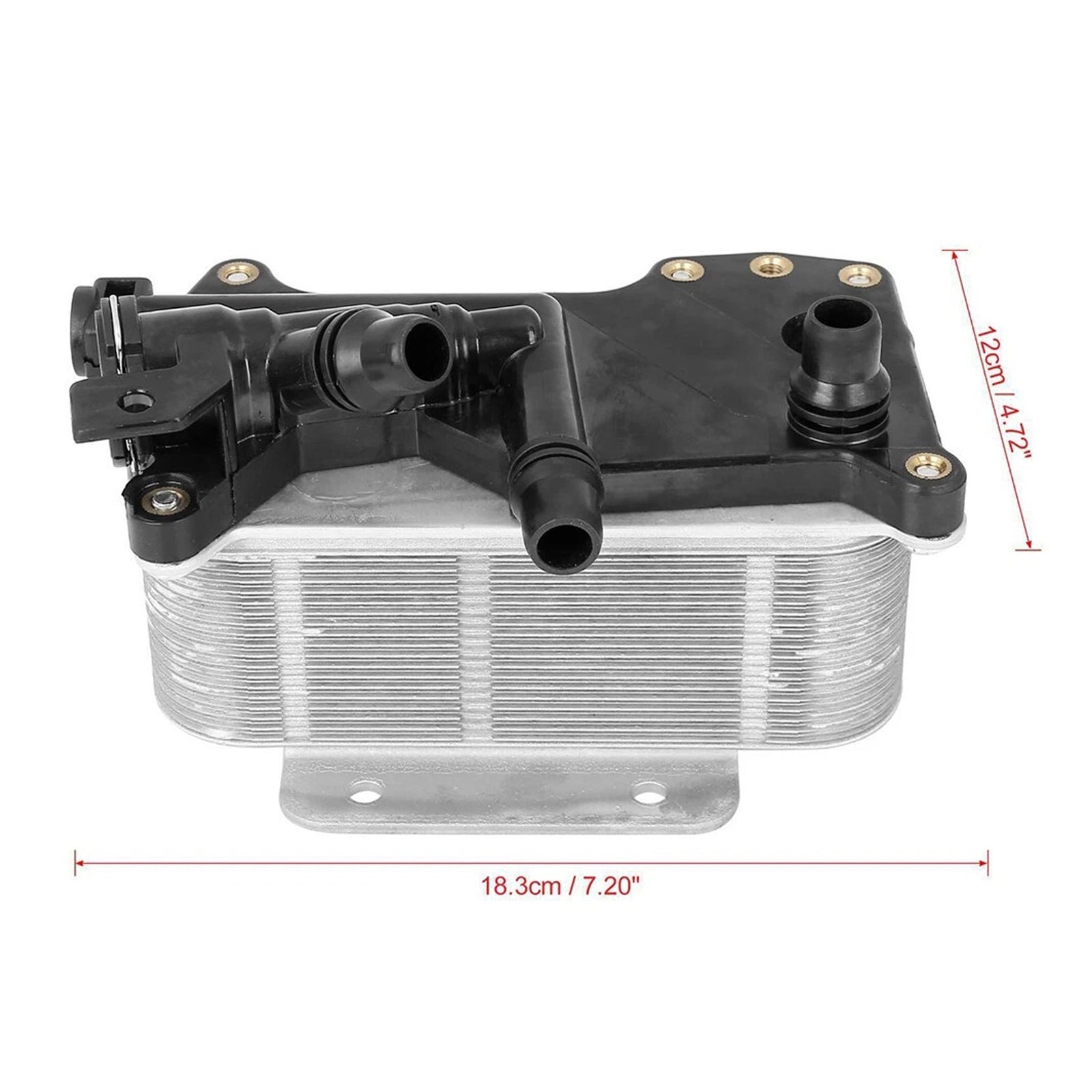 For BMW F10 Series 528i 2012-2016 L4 2.0L Transmission Oil Cooler with Thermostat 17217638582