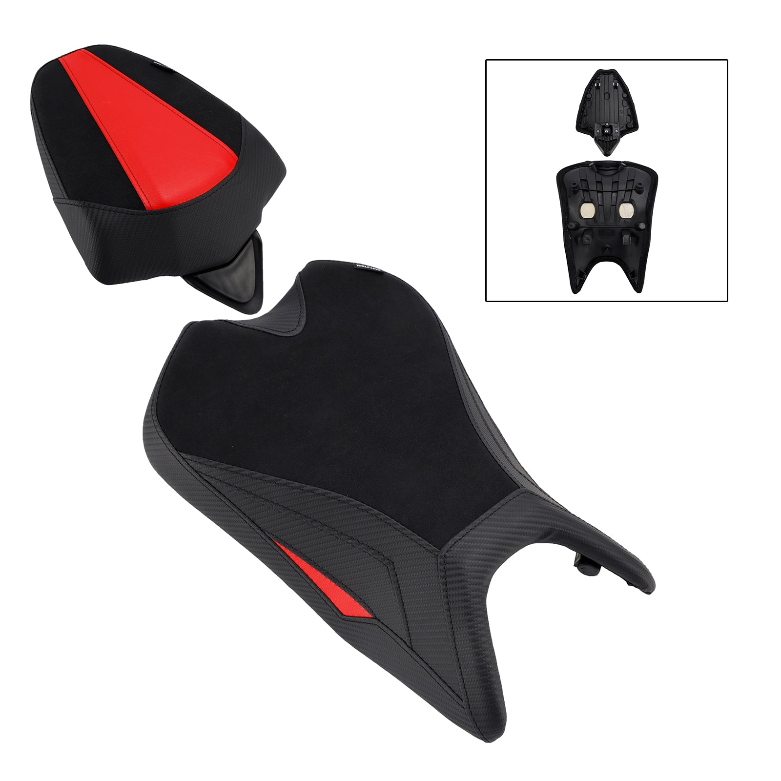 Lower Front W/ Rear Seat Driver Pillion Black For Aprilia Rs457 Rs 457 2024-2025