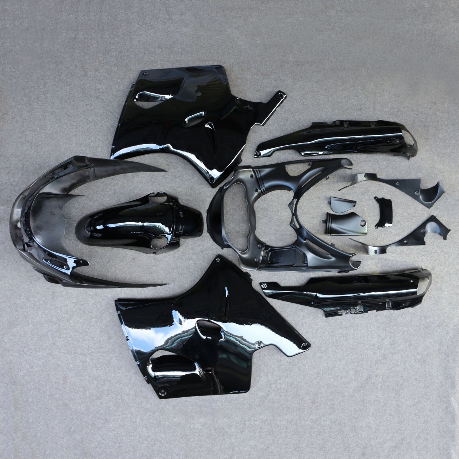 1993-2003 KAWASAKI ZZR1100 AMOTOPART INJECTION FAIRING Kit Bodywork Plastic # 101