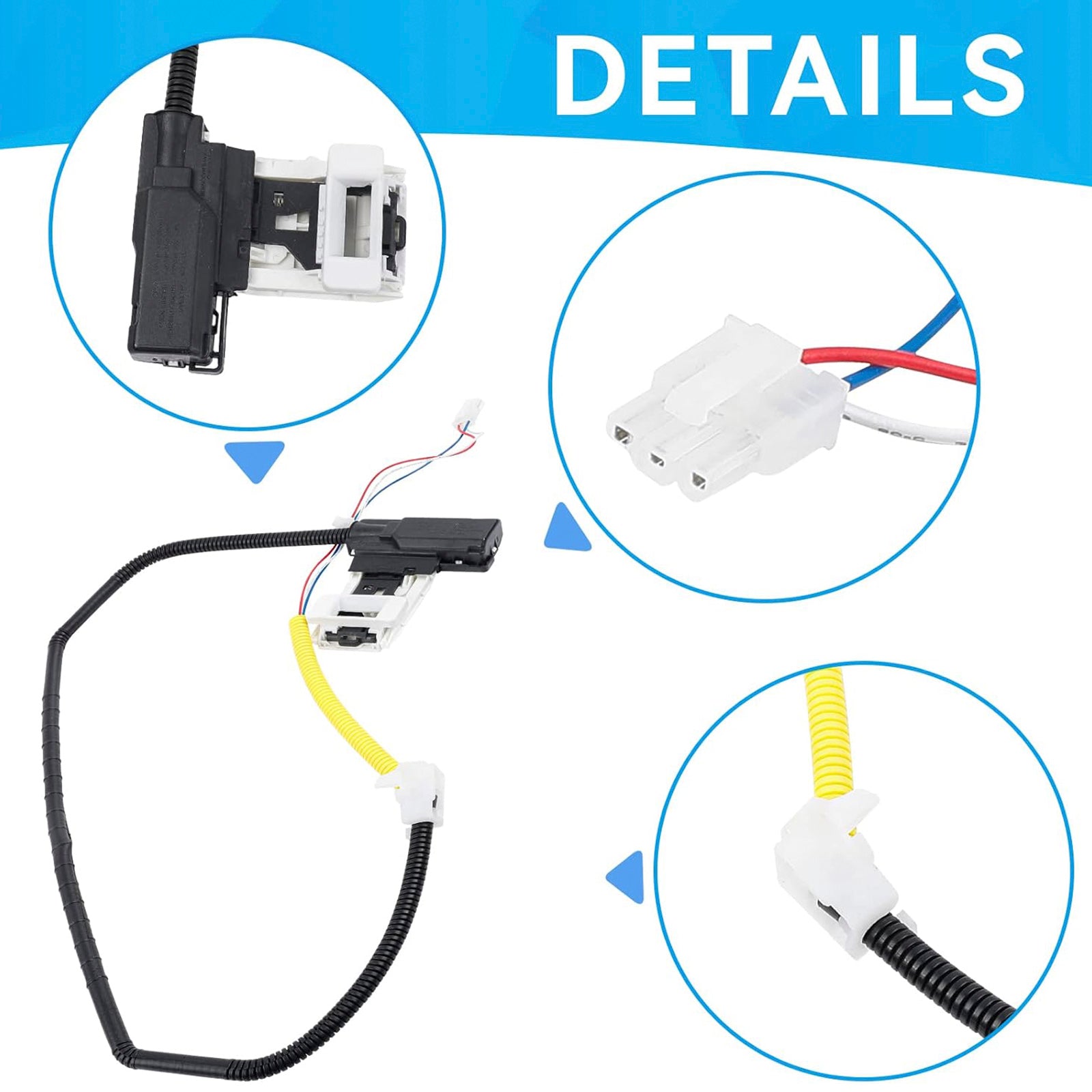 W11307244 W10682535 Washer Lid Lock Assembly and W10837741 Lid Strike for Maytag