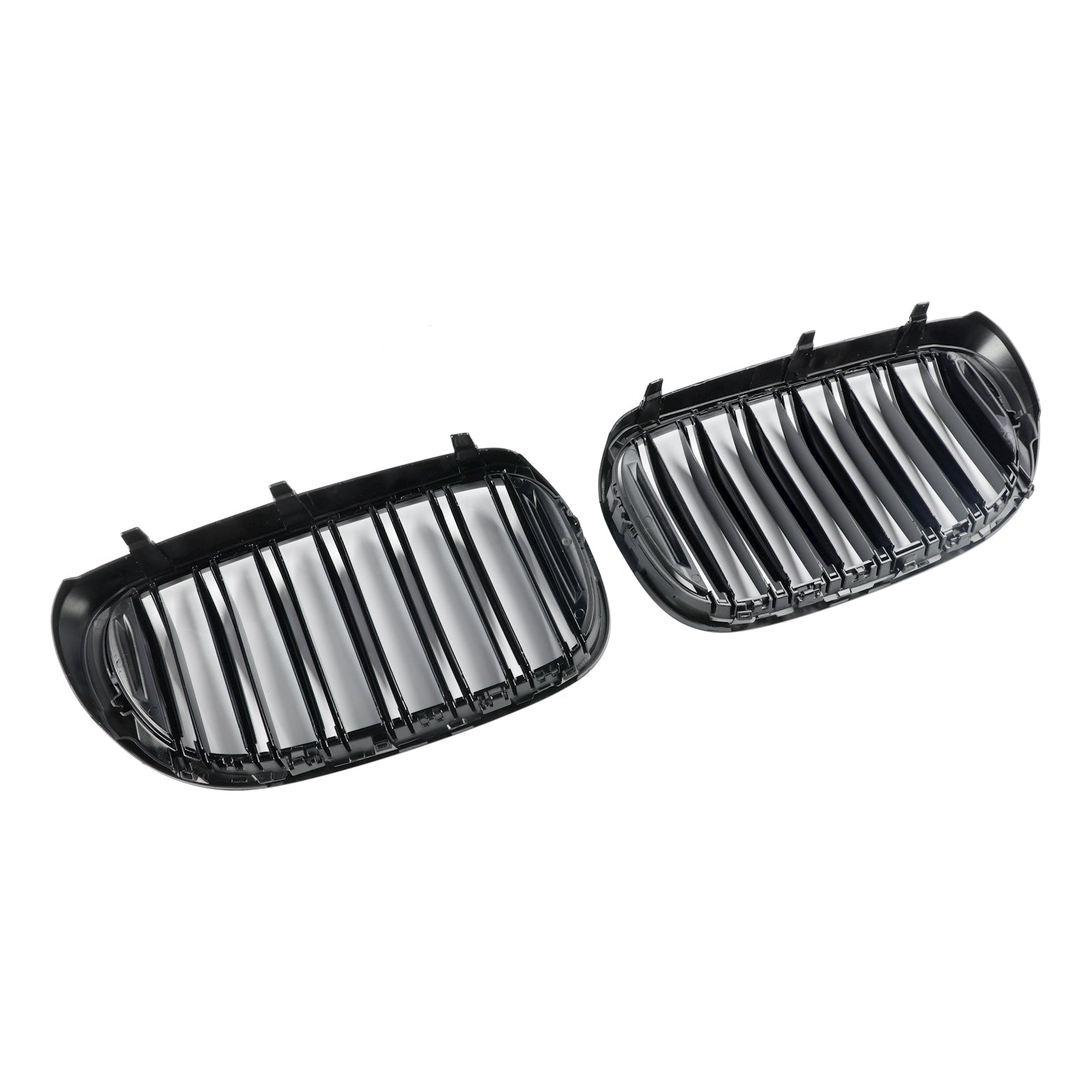 07.2015-01.2019 BMW 7-serie G11 Langhjulsbase Pre-Facelift Black 2 Slat Front Kidney Grill Grille
