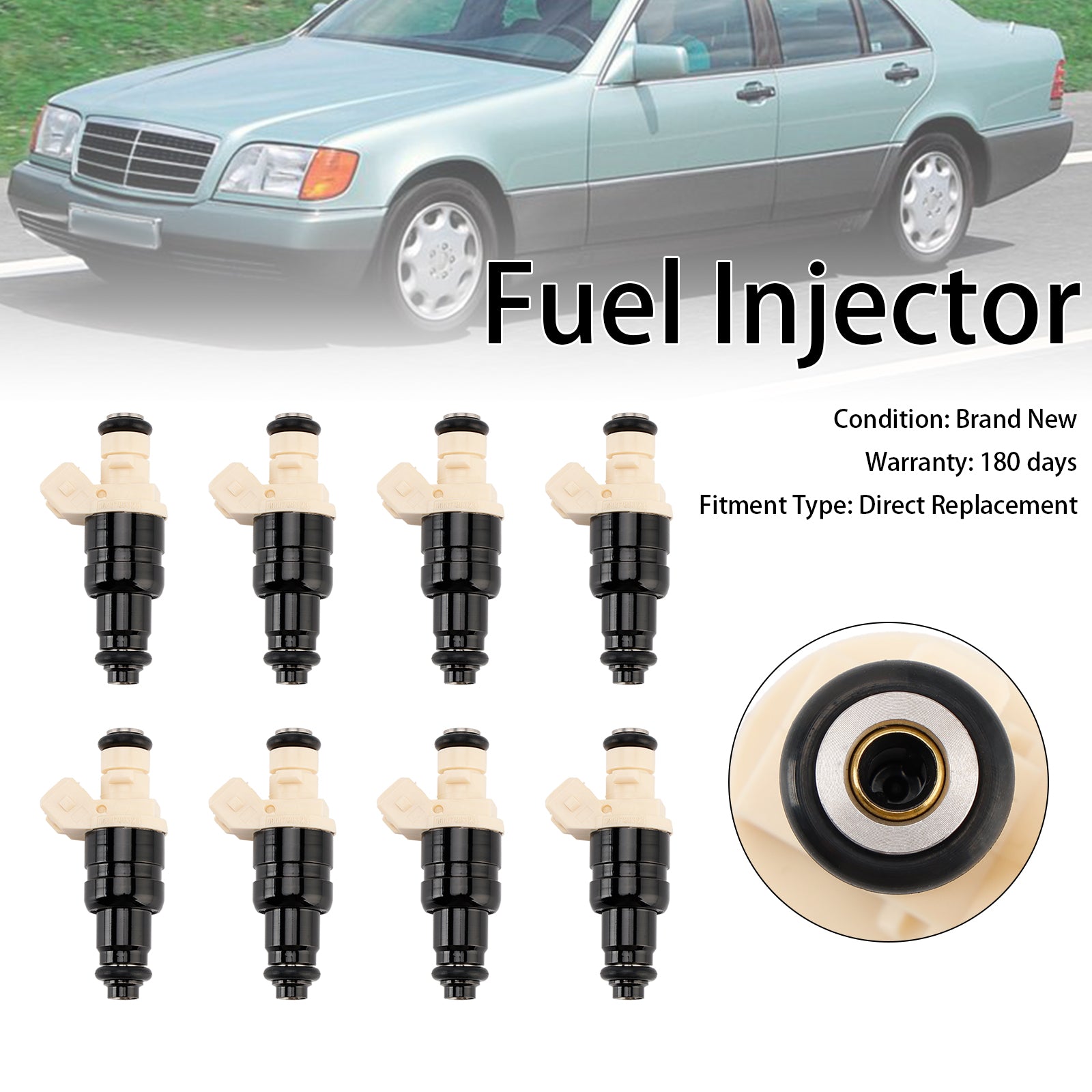 MERCEDES W124 W140 W210 R129 8 st bränsleinsprutare 0000788323 A0000786523