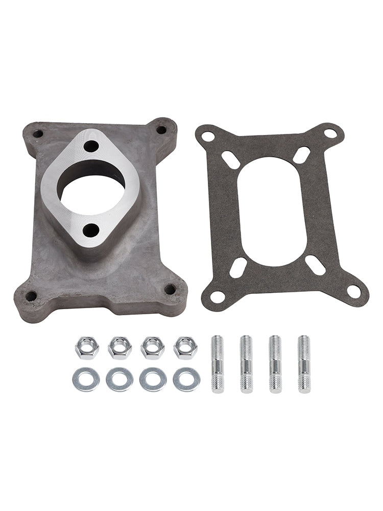 2044 One Natural Aluminum Performance Carburetor Adapter 2044