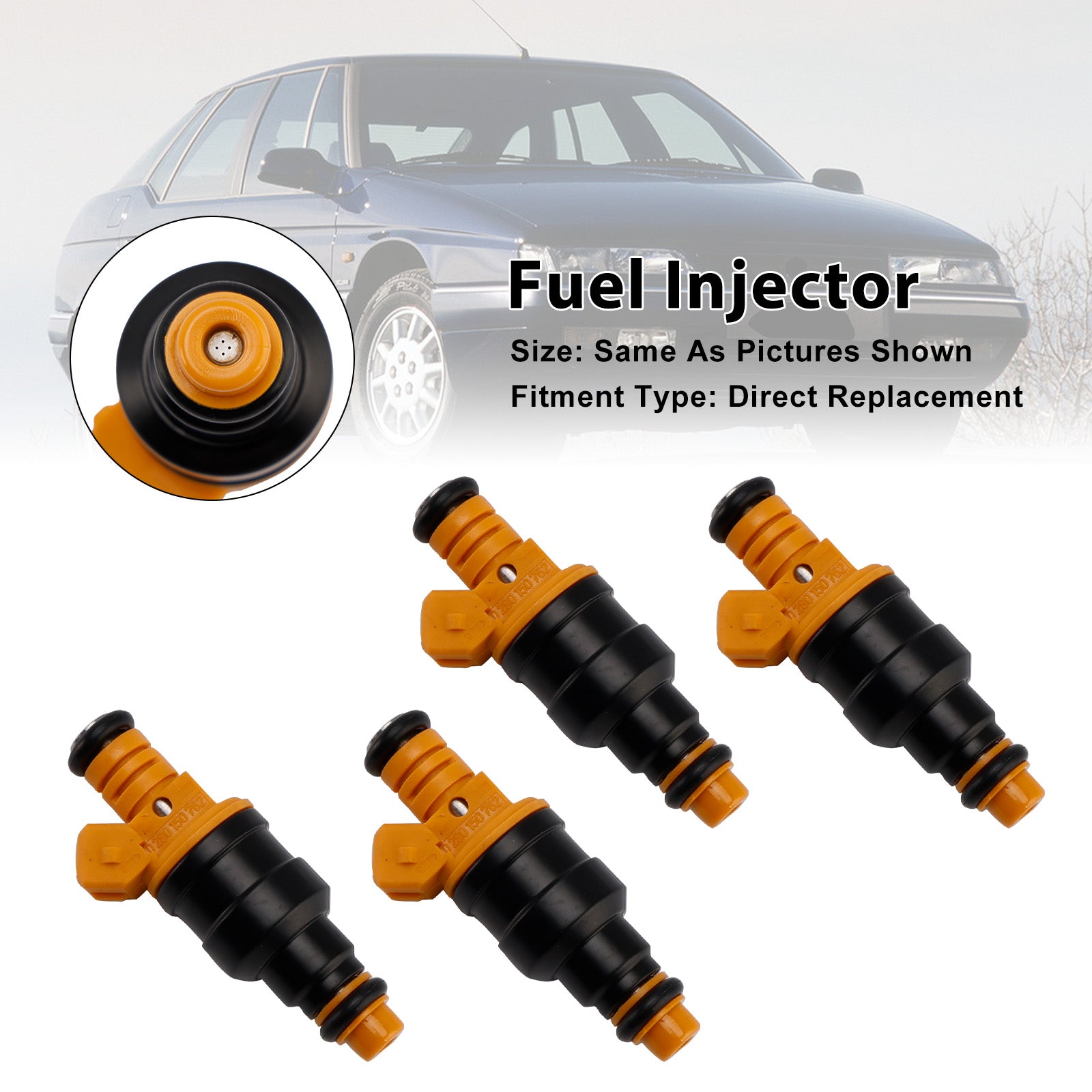 4Pcs Fuel Injector For Peugeot 205 405 Opel Vectra Citroën BX Volvo 0280150762