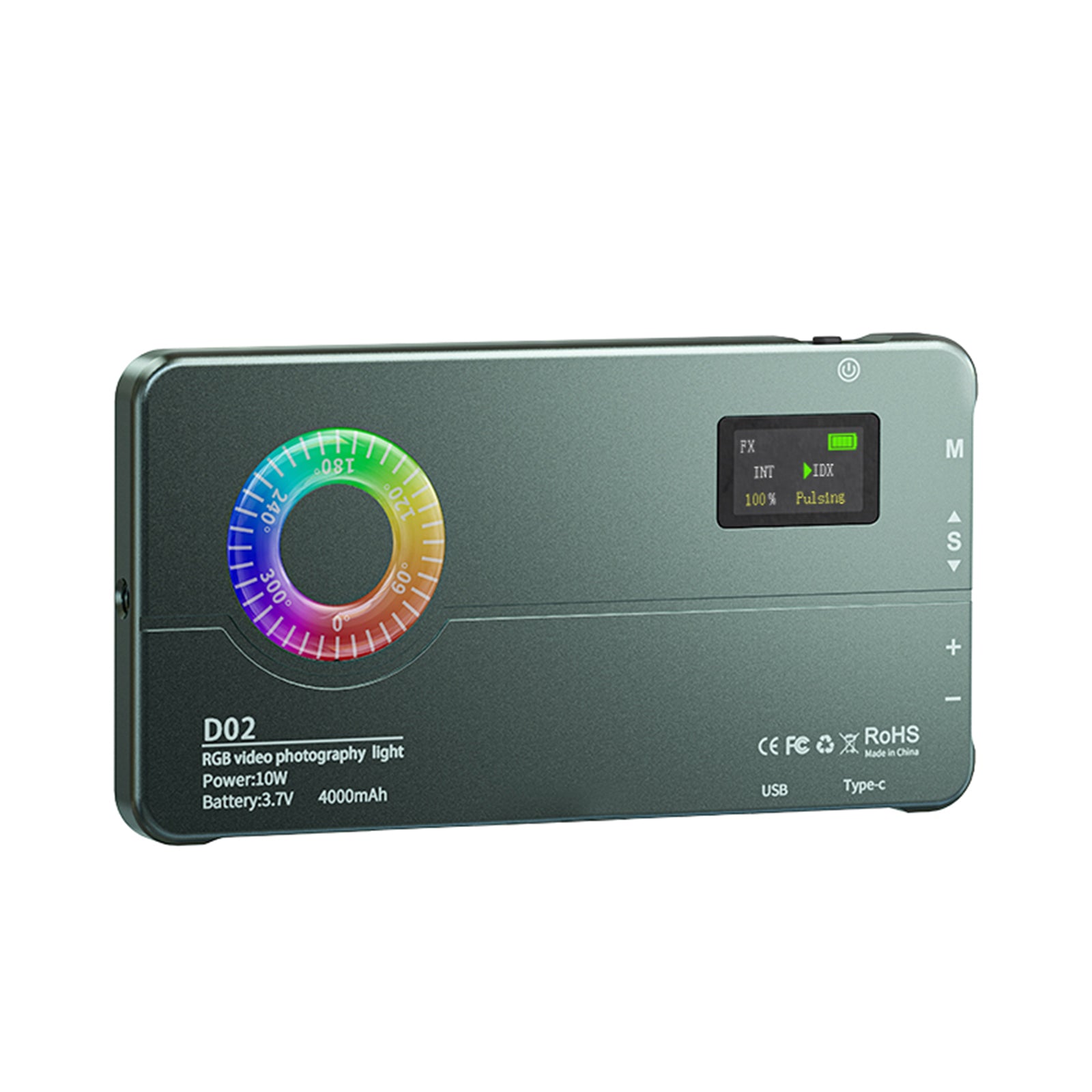 D02 RGB Fill Light Video Camera Mobiltelefon live i full färg LED-fyllningsljus